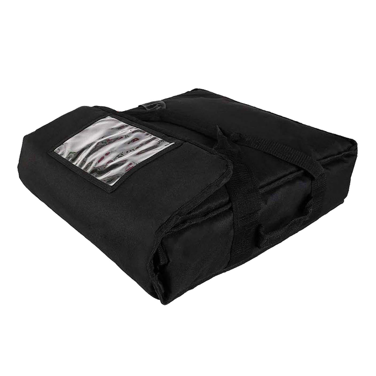 Pizza Develivey Bag Delivery Insulation Bag for Professional Catering Travel Black 50x50x16cm