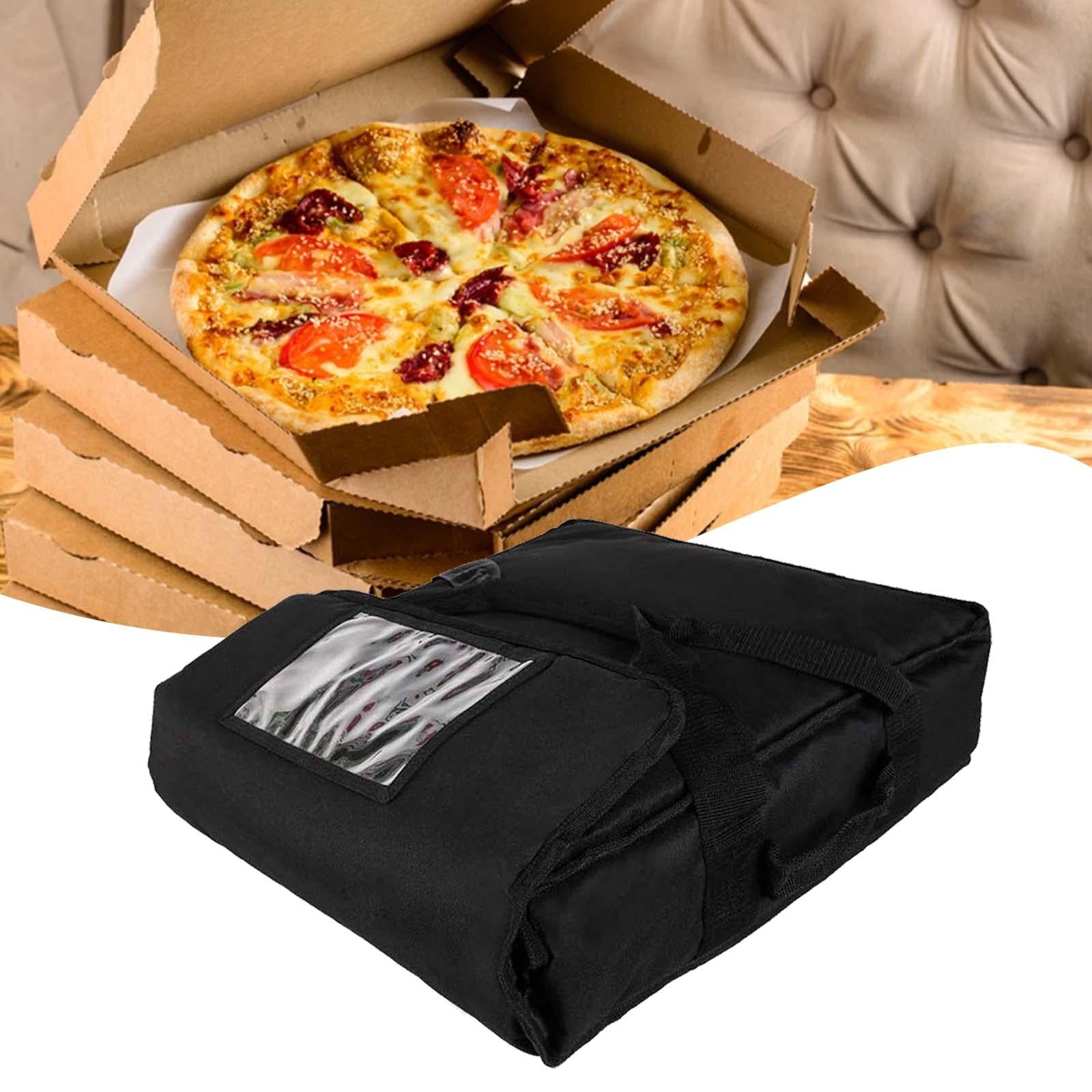 Pizza Develivey Bag Delivery Insulation Bag for Professional Catering Travel Black 50x50x16cm