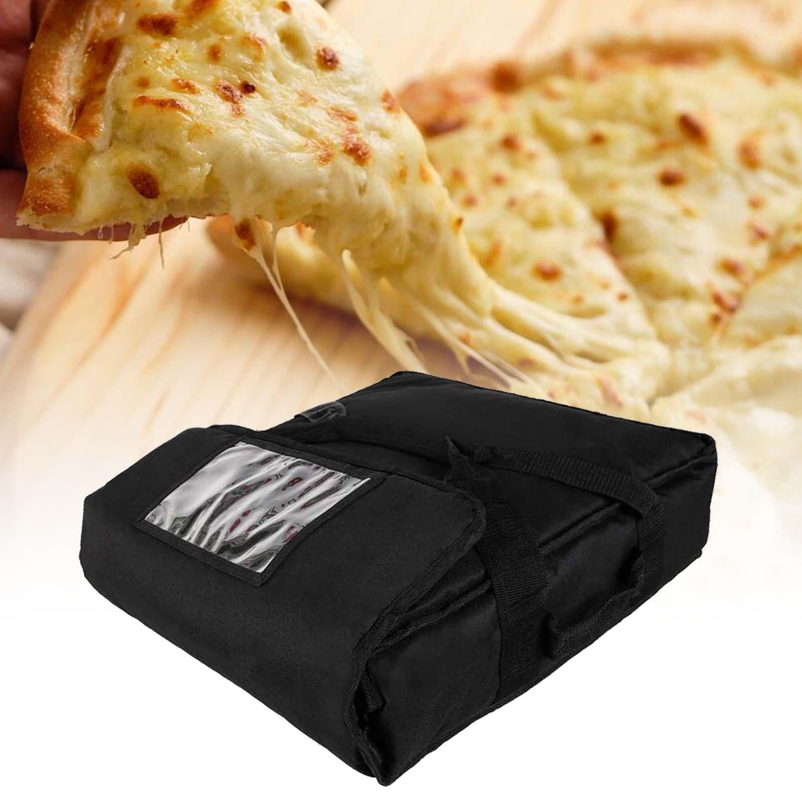 Pizza Develivey Bag Delivery Insulation Bag for Professional Catering Travel Black 50x50x16cm