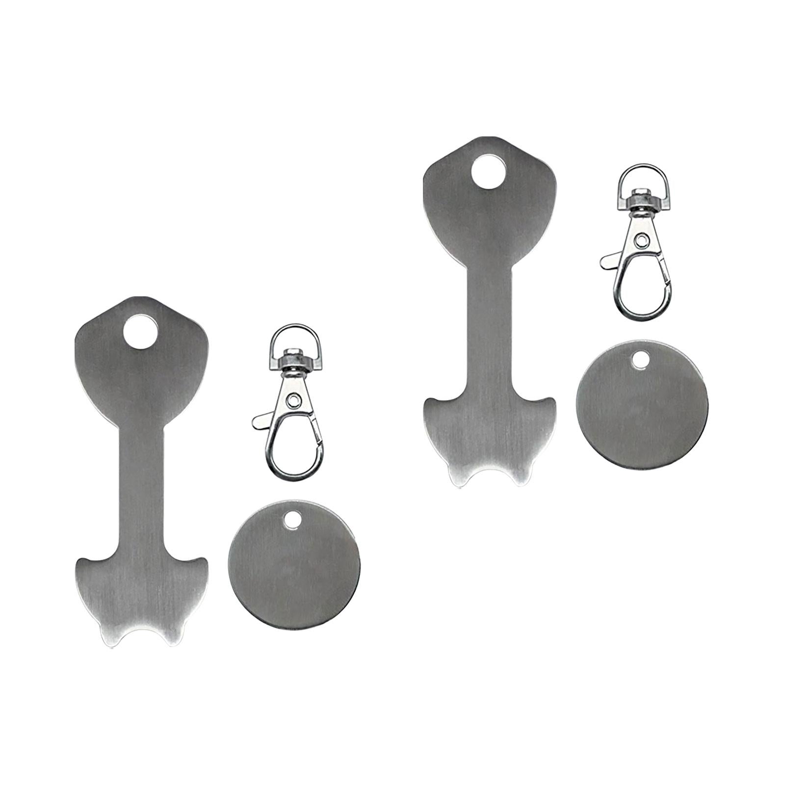 Shopping Trolley Tokens Portable DIY Collection Decor Removable Keyring Hook 2 Pieces