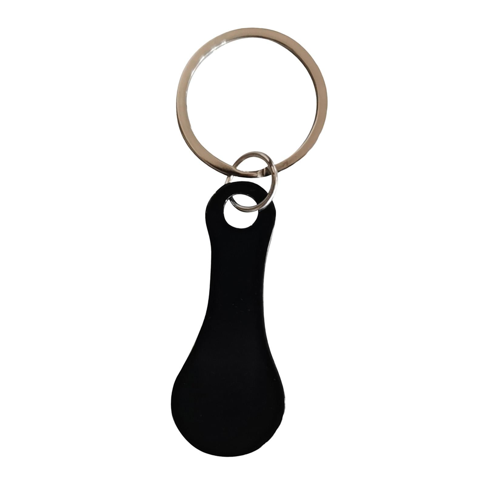 Shopping Trolley Tokens Metal Removable Stable Decorative Portable Key Rings 1 Piece