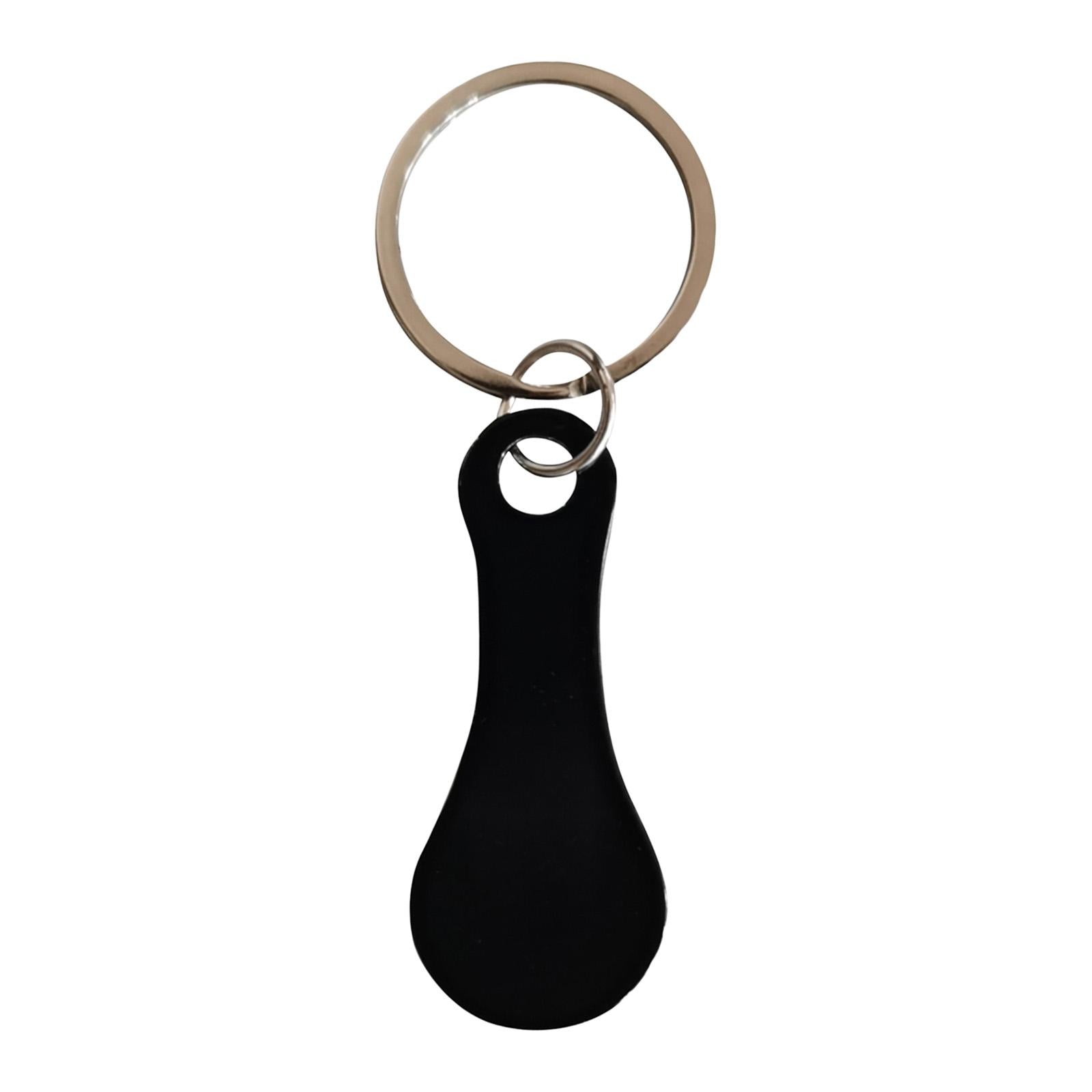 Shopping Trolley Tokens Metal Removable Stable Decorative Portable Key Rings 1 Piece