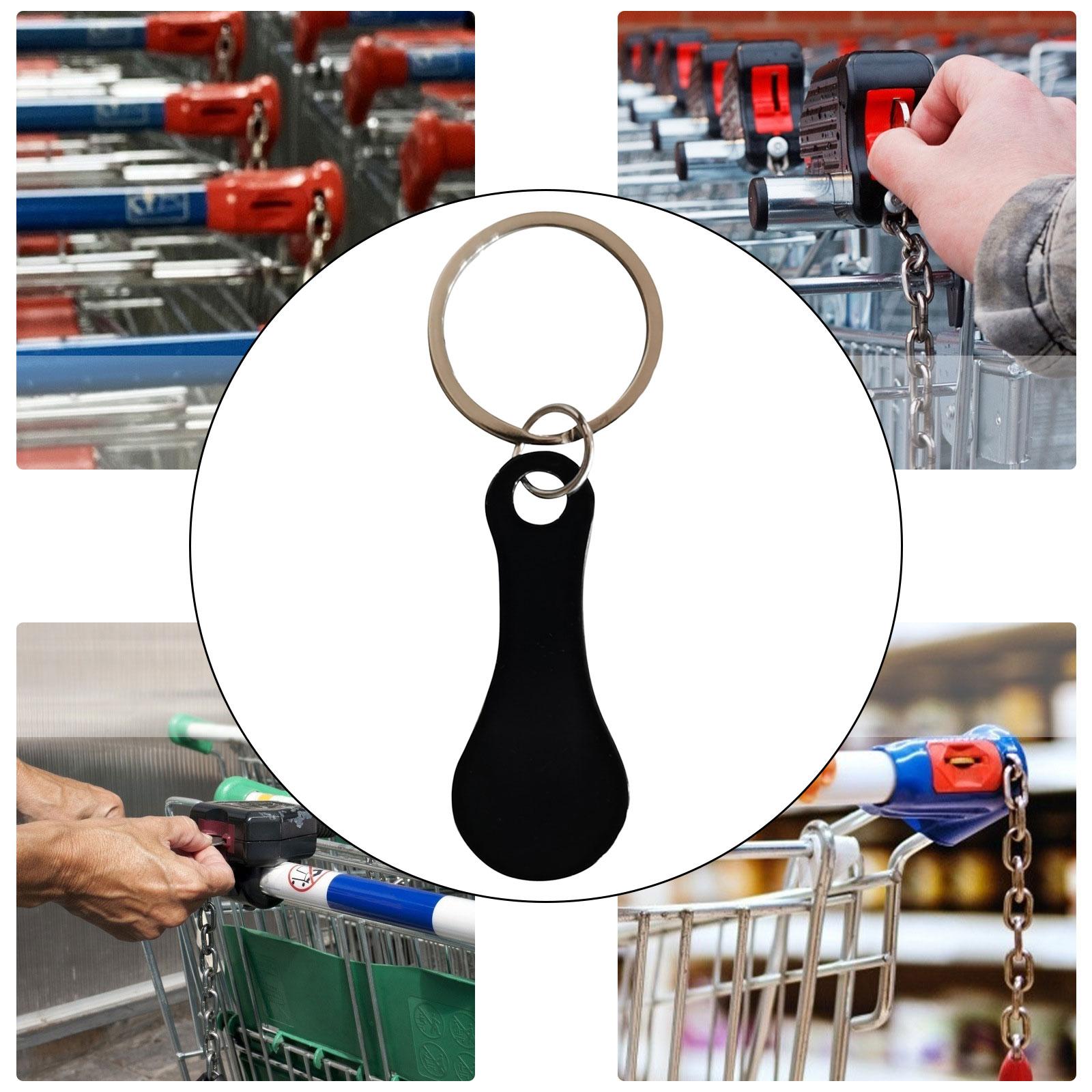 Shopping Trolley Tokens Metal Removable Stable Decorative Portable Key Rings 1 Piece
