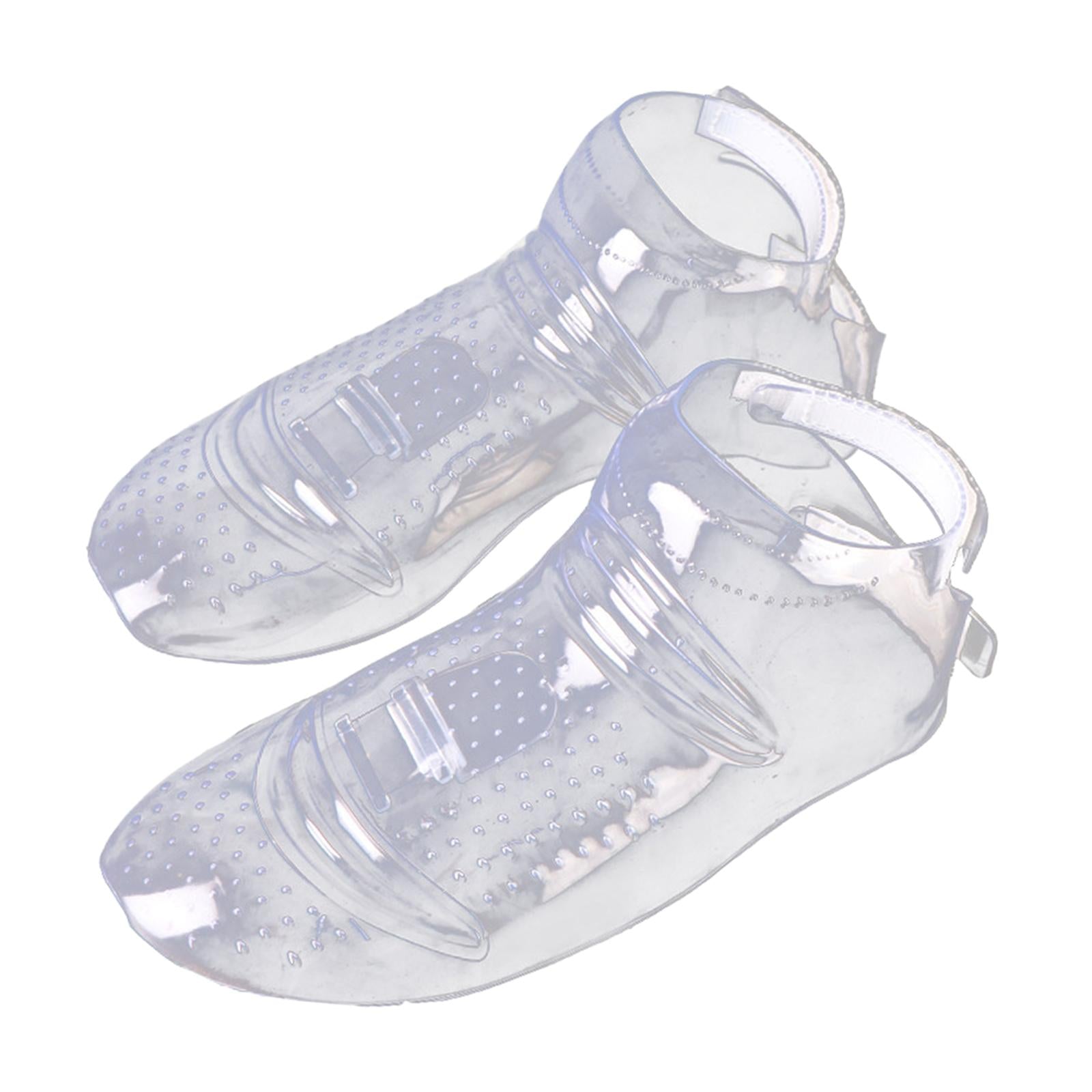 Barber Shoe Cover Transparent Hair Cutting Overshoe for Hair Dye or Hair Cut Salon 1 Pair