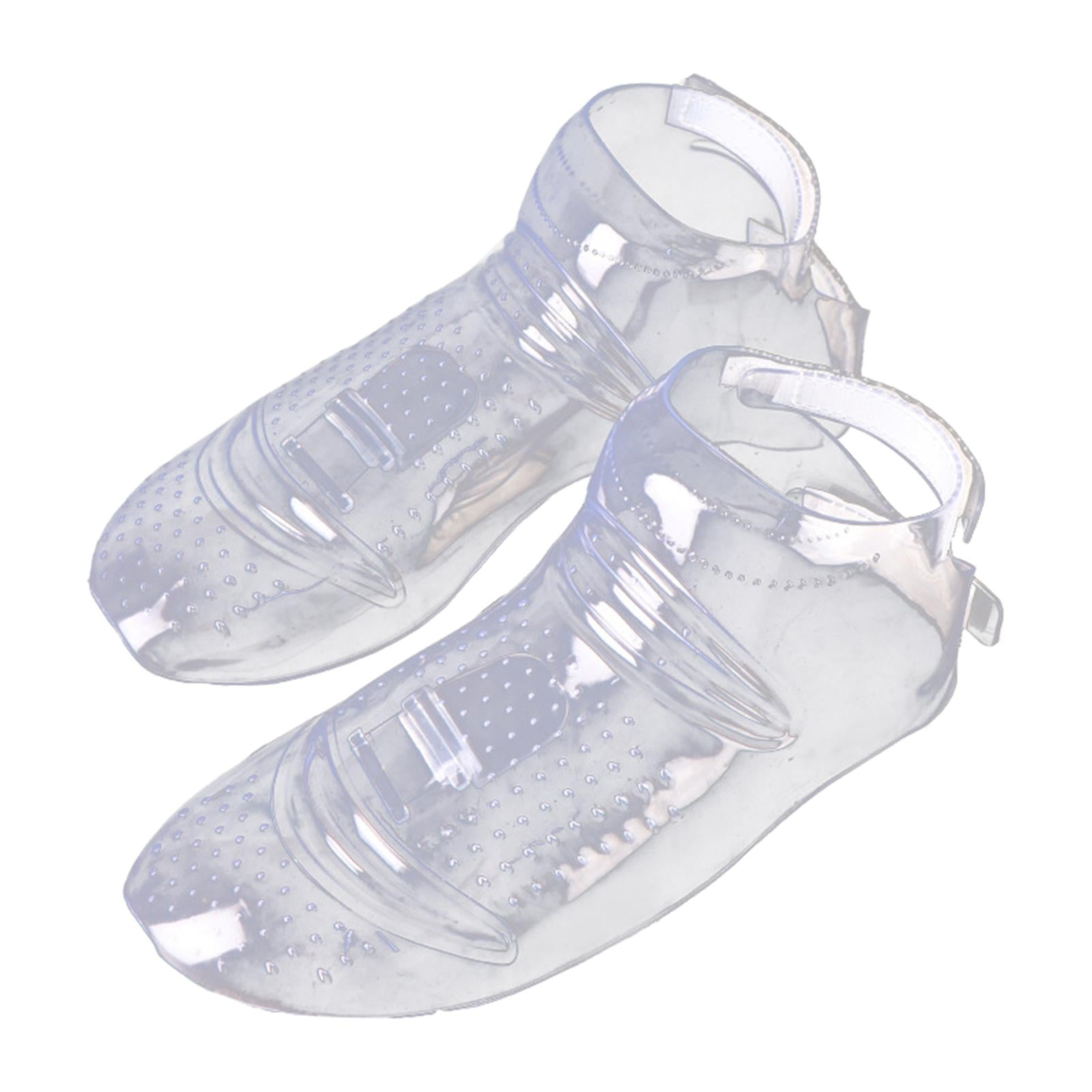 Barber Shoe Cover Transparent Hair Cutting Overshoe for Hair Dye or Hair Cut Salon 1 Pair