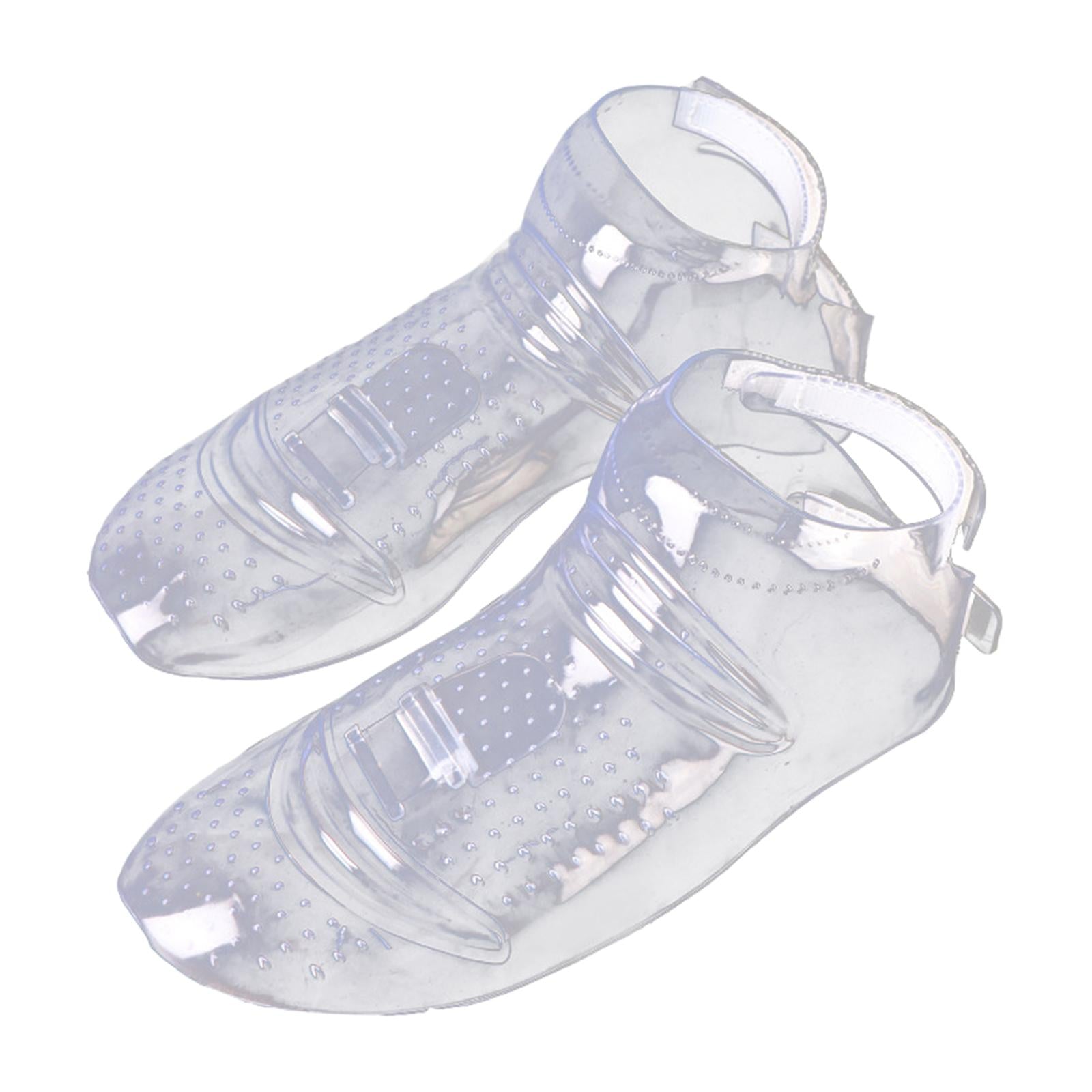 Barber Shoe Cover Transparent Hair Cutting Overshoe for Hair Dye or Hair Cut Salon 1 Pair