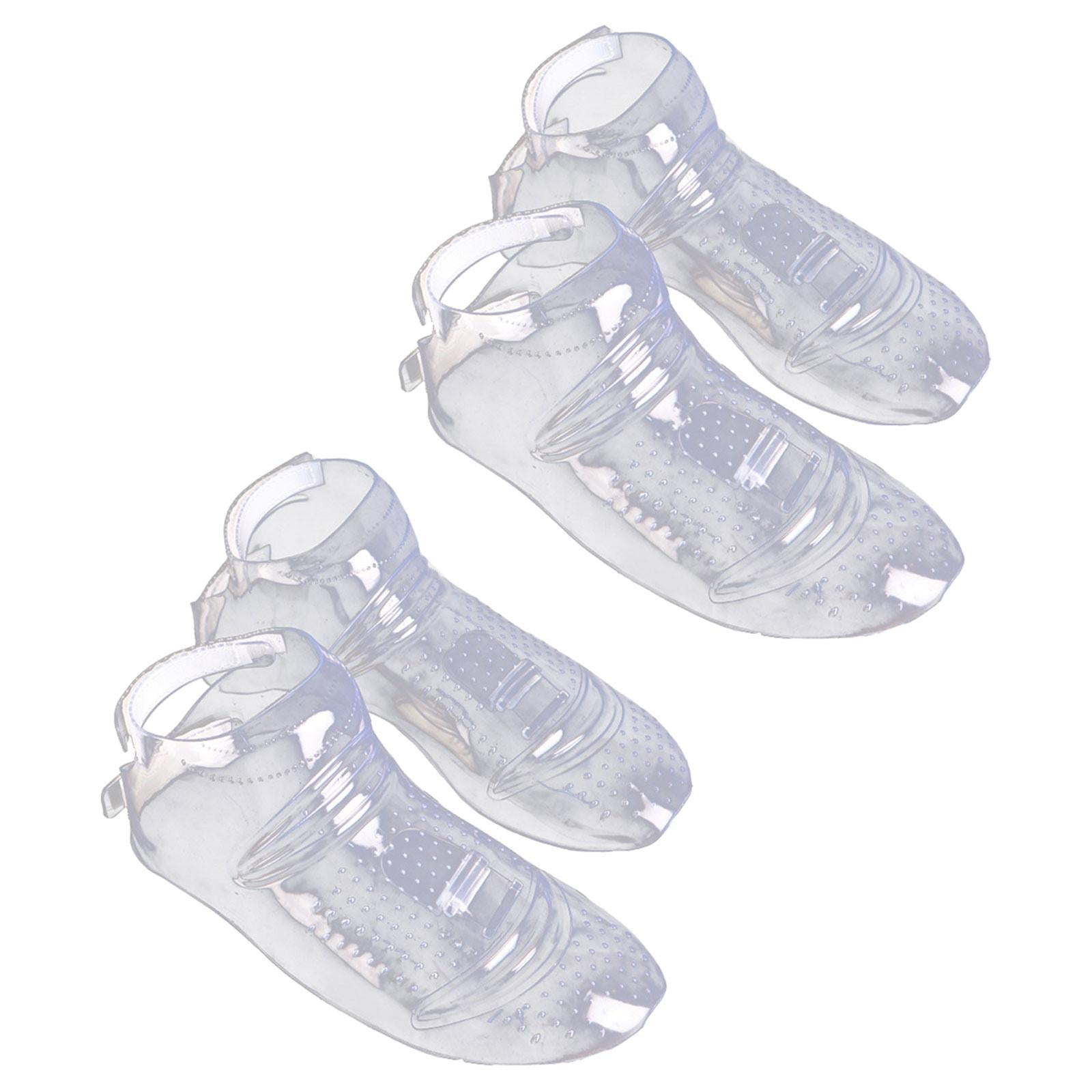 Barber Shoe Cover Transparent Hair Cutting Overshoe for Hair Dye or Hair Cut Salon 2 Pairs