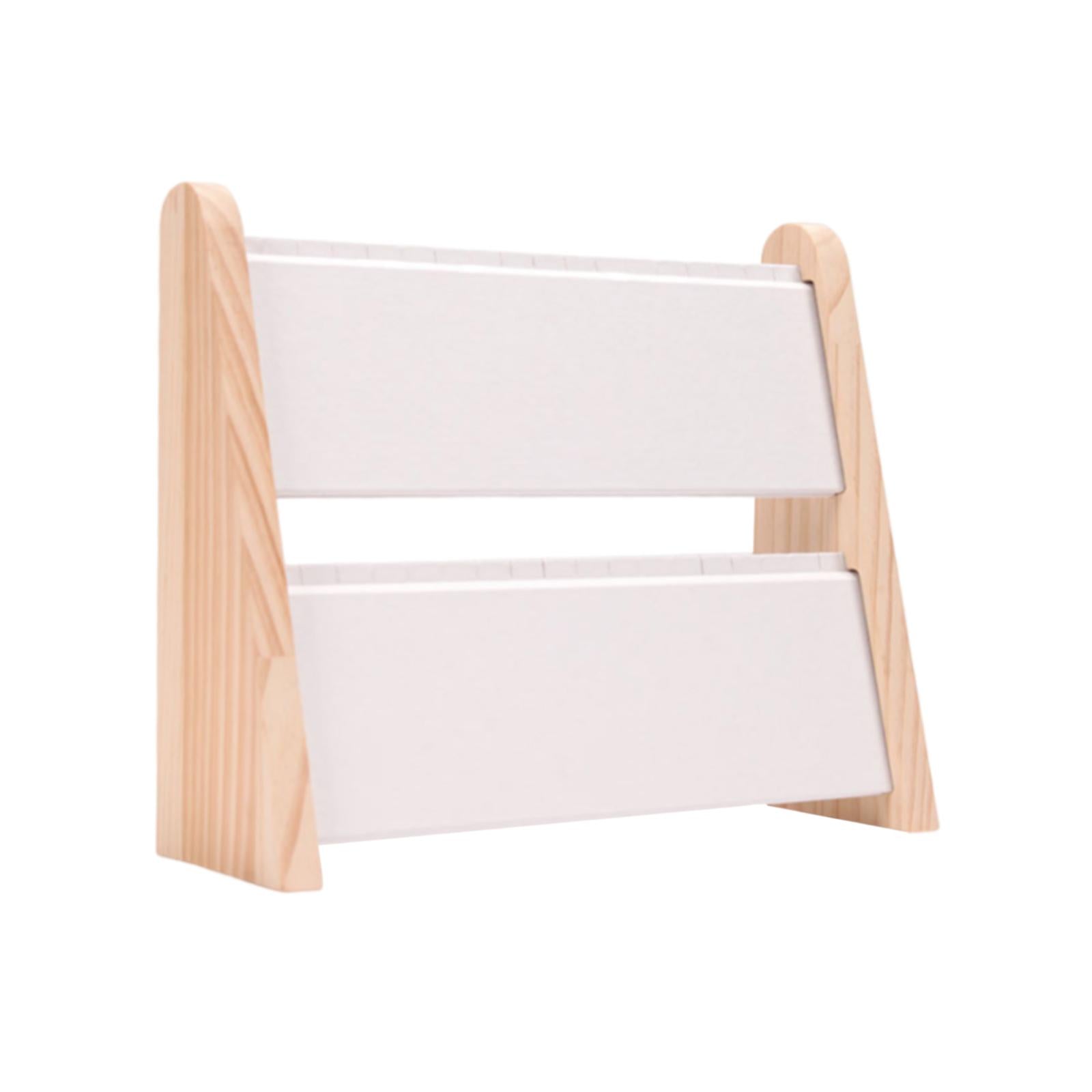 Wooden Necklace Display Stand Rack Jewellery Tabletop Display Board White