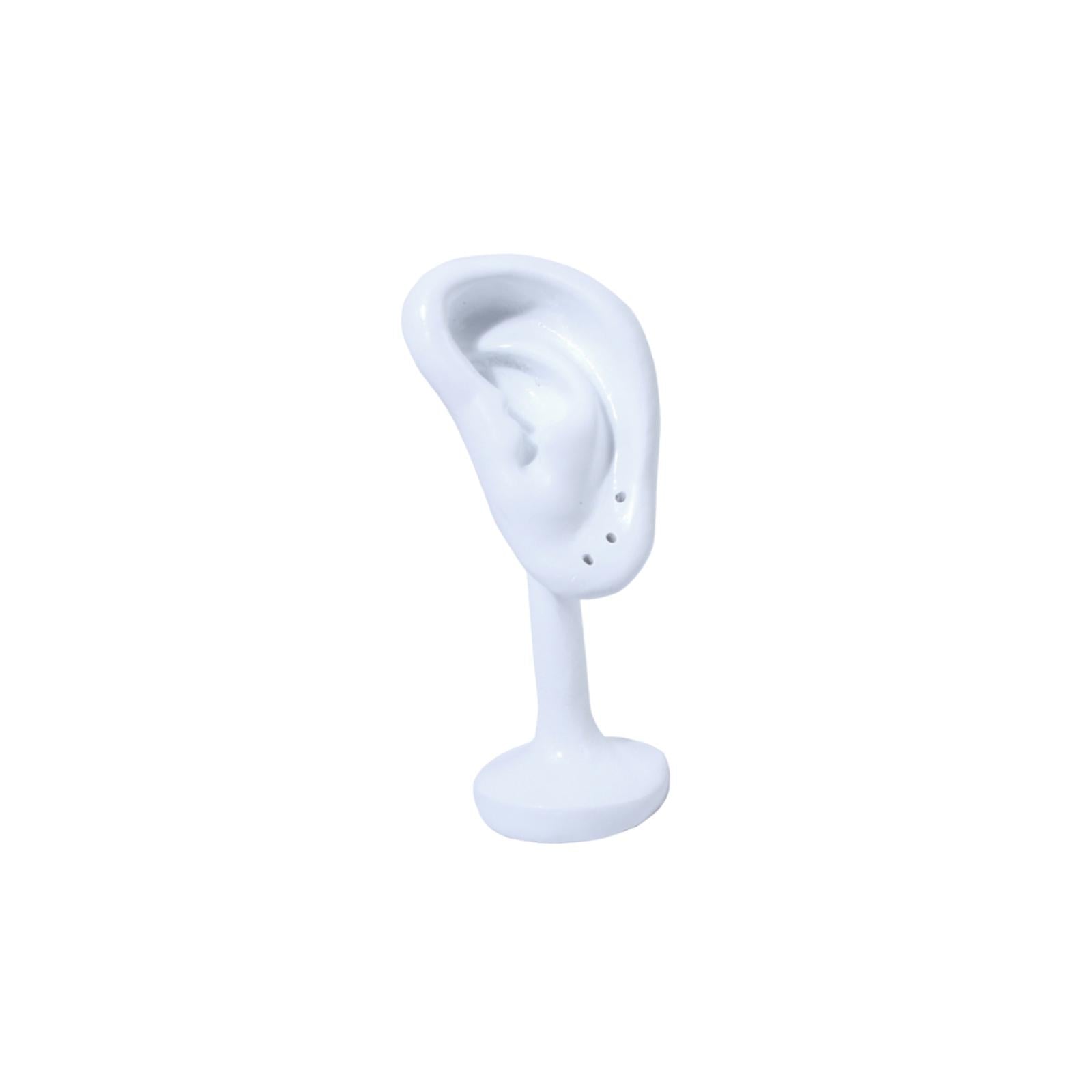 Earring Display Stand Resin Ear Shape Delicate Simulation Ear Stand White