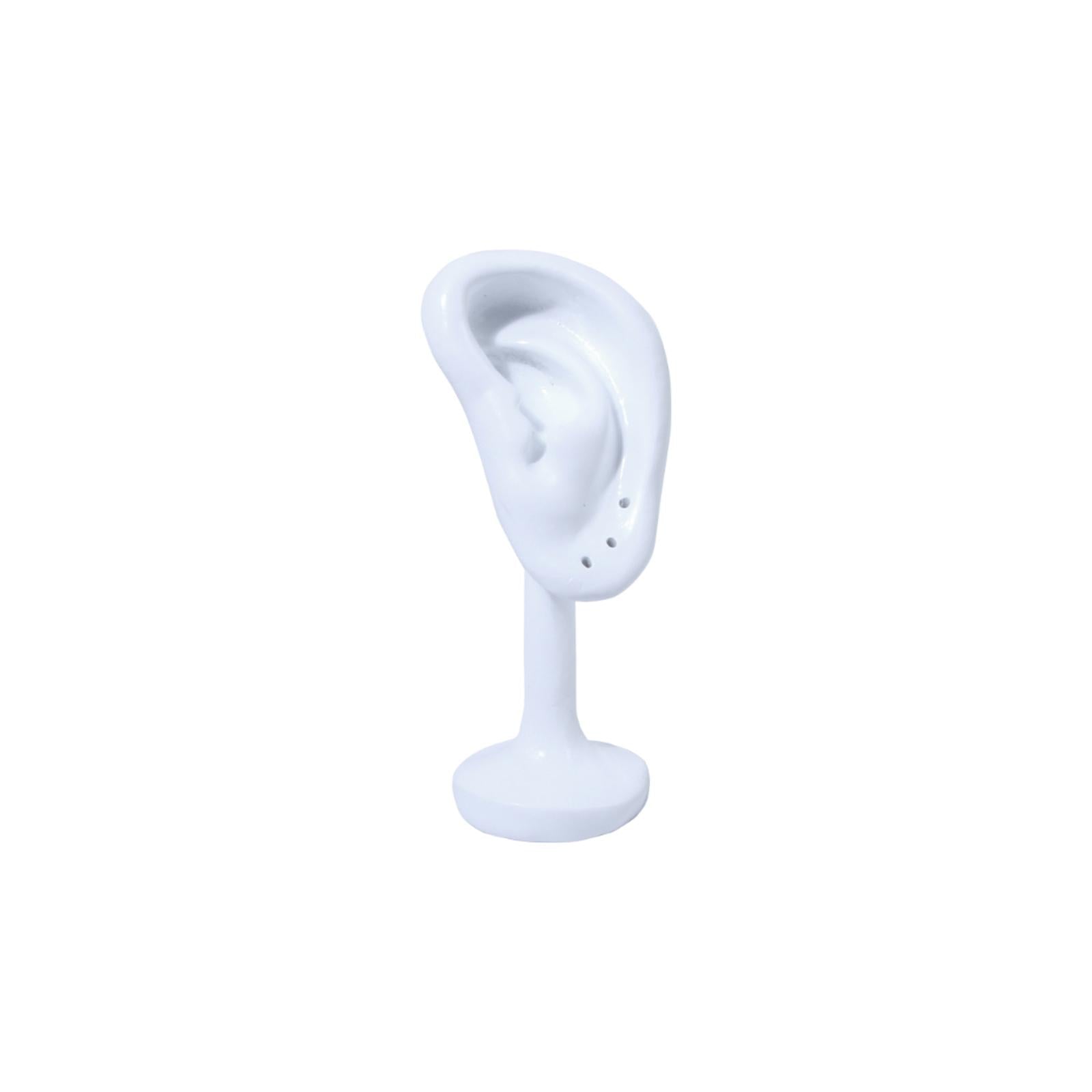 Earring Display Stand Resin Ear Shape Delicate Simulation Ear Stand White