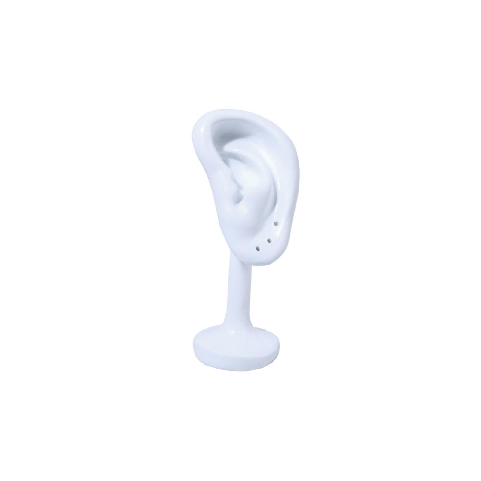 Earring Display Stand Resin Ear Shape Delicate Simulation Ear Stand White