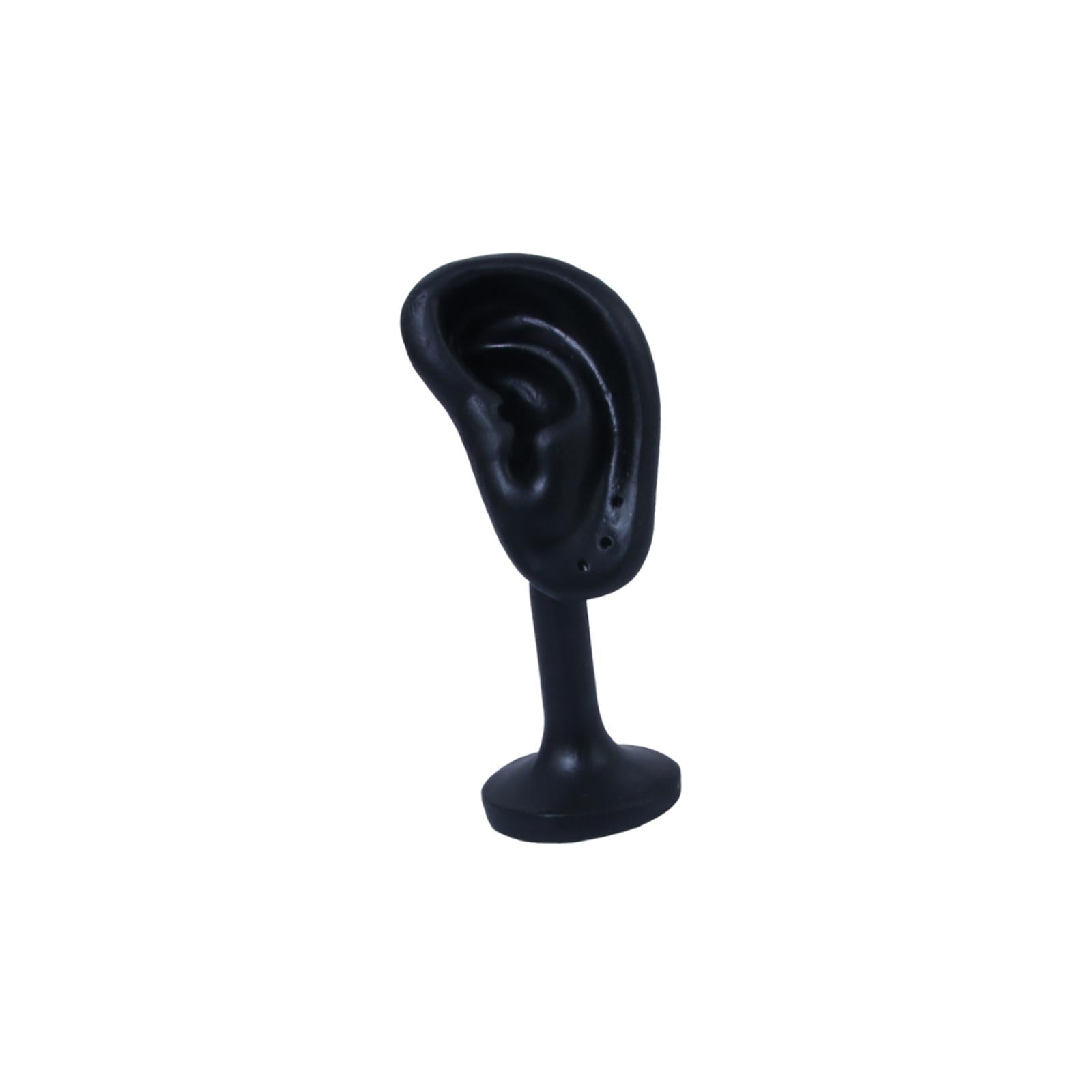 Earring Display Stand Resin Ear Shape Delicate Simulation Ear Stand Black