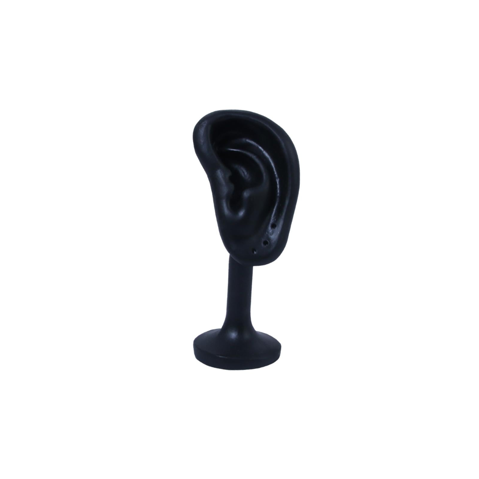 Earring Display Stand Resin Ear Shape Delicate Simulation Ear Stand Black