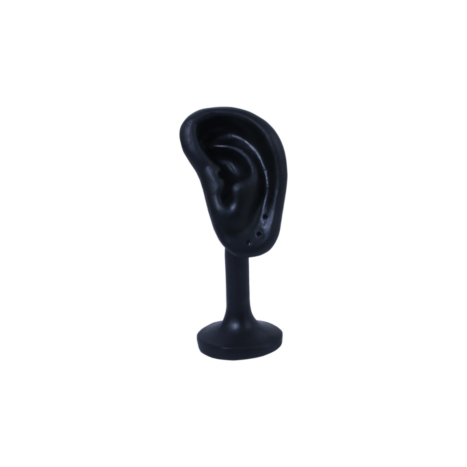 Earring Display Stand Resin Ear Shape Delicate Simulation Ear Stand Black