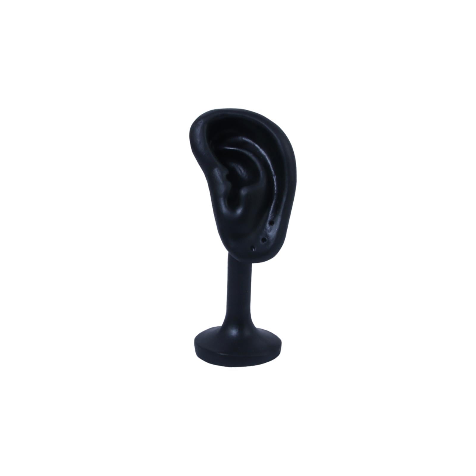 Earring Display Stand Resin Ear Shape Delicate Simulation Ear Stand Black