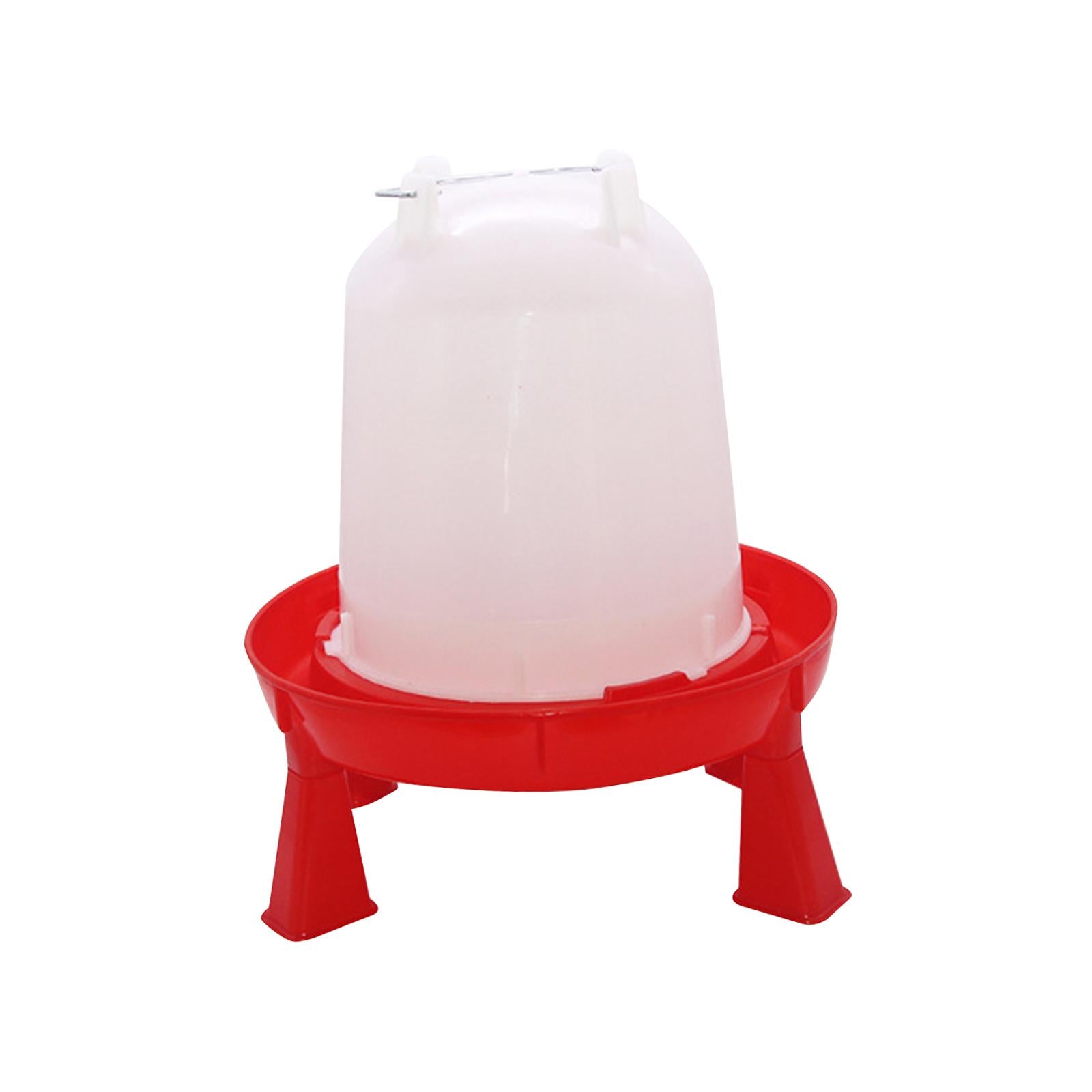 Chick Waterer Stable Food Trough Portable Pigeon Waterer for Animal Hen Coop