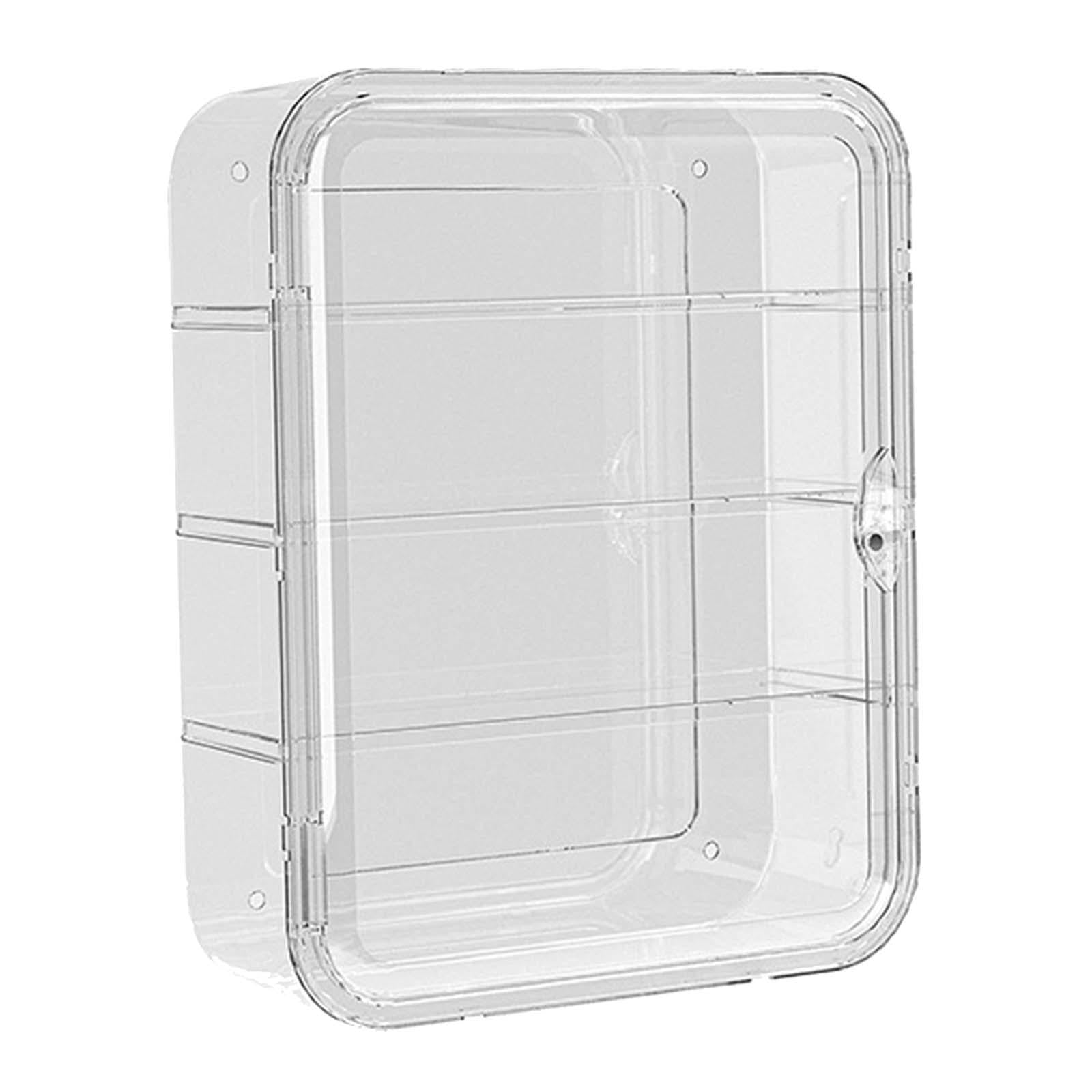 Clear Figurine Display Box Waterproof for Collections Mini Toys Glasses