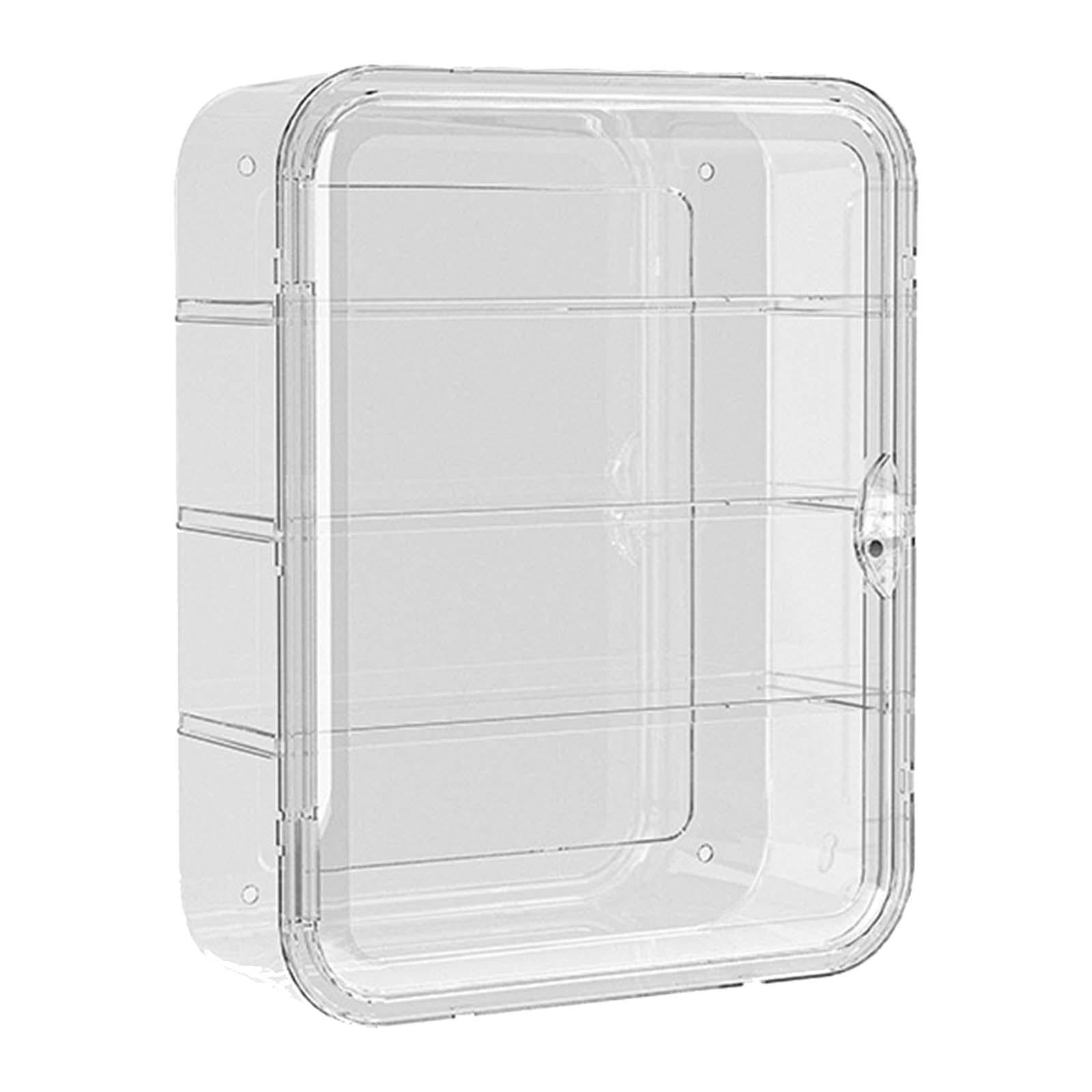 Clear Figurine Display Box Waterproof for Collections Mini Toys Glasses
