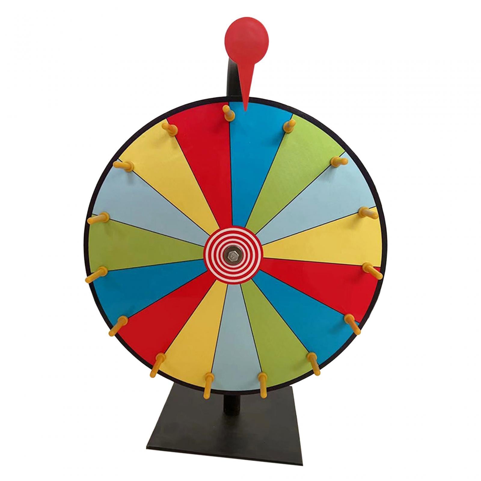 15 Color Slots Prize Wheels with Stand for Parties Supermarkets Gatherings