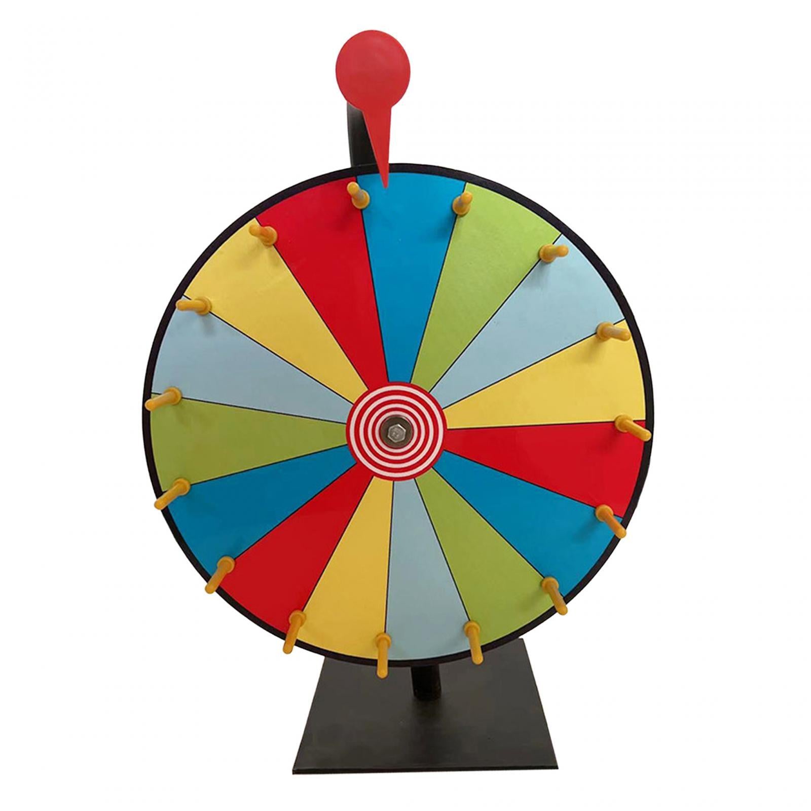 15 Color Slots Prize Wheels with Stand for Parties Supermarkets Gatherings