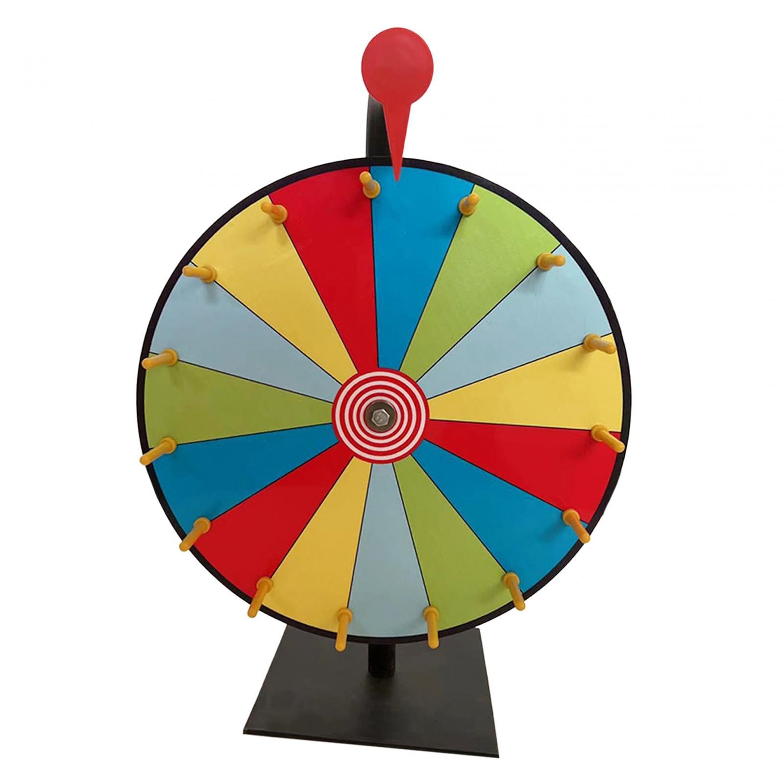 15 Color Slots Prize Wheels with Stand for Parties Supermarkets Gatherings