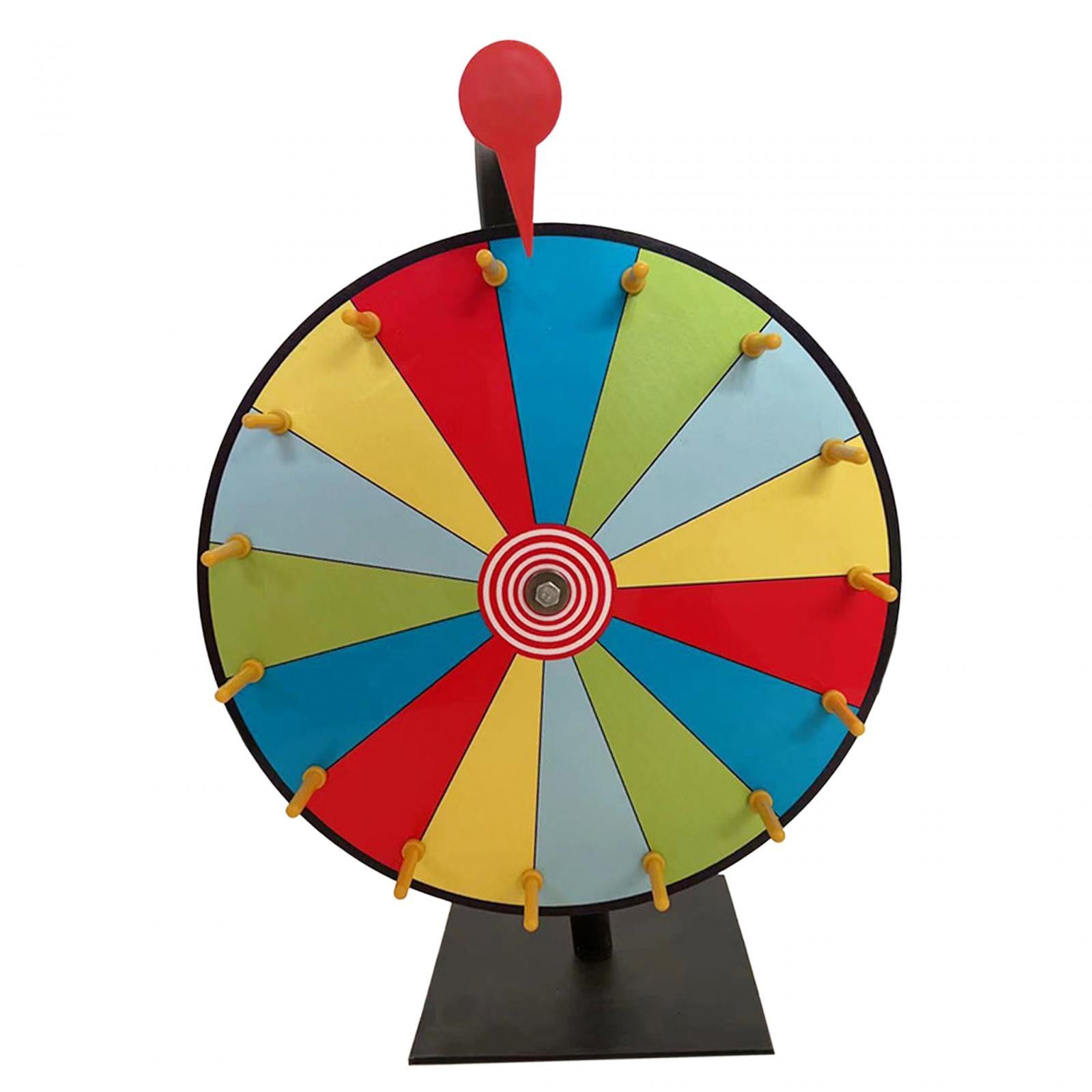 15 Color Slots Prize Wheels with Stand for Parties Supermarkets Gatherings