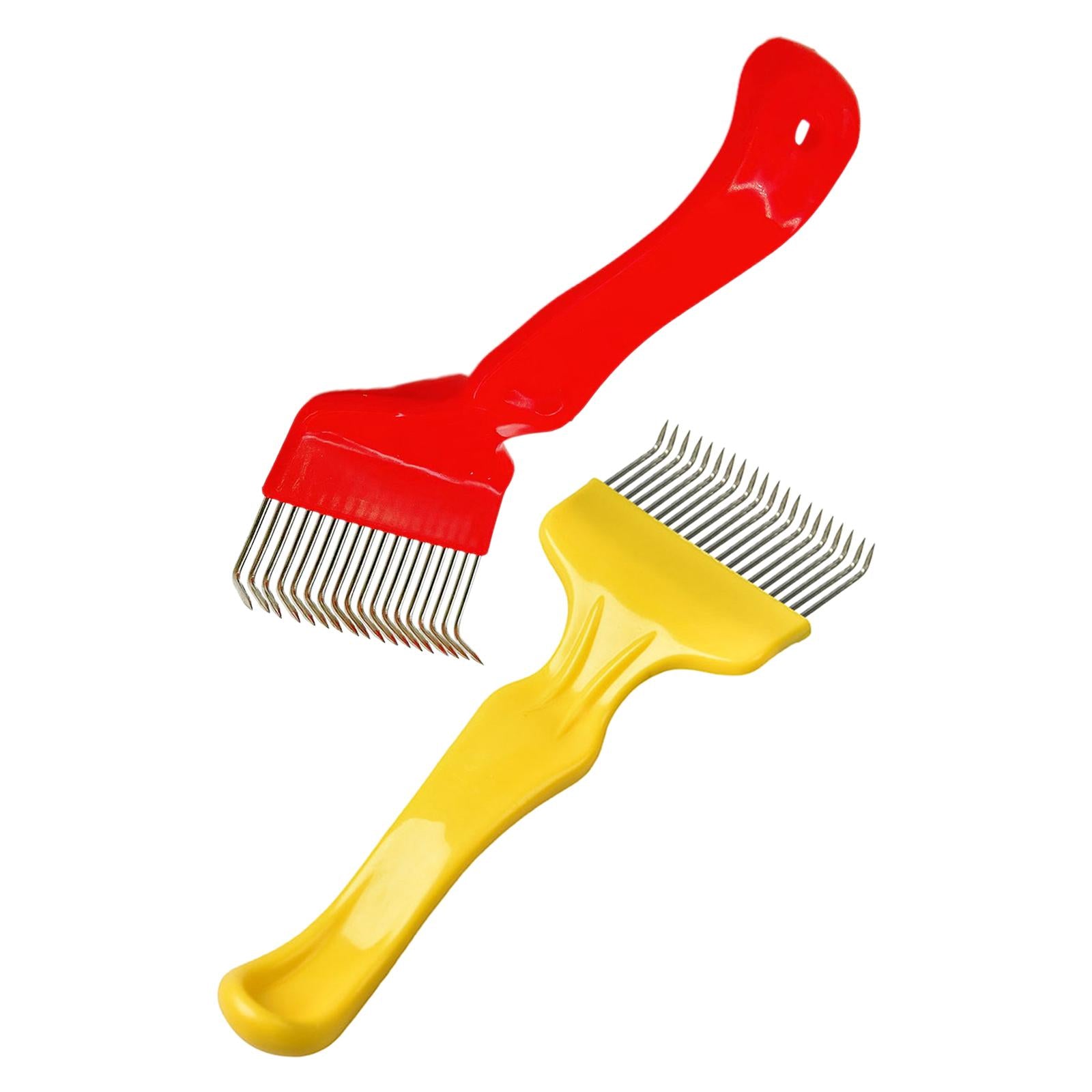 Stainless Steel Uncapping Fork Beehive Tool Beekeeping Accessories Red