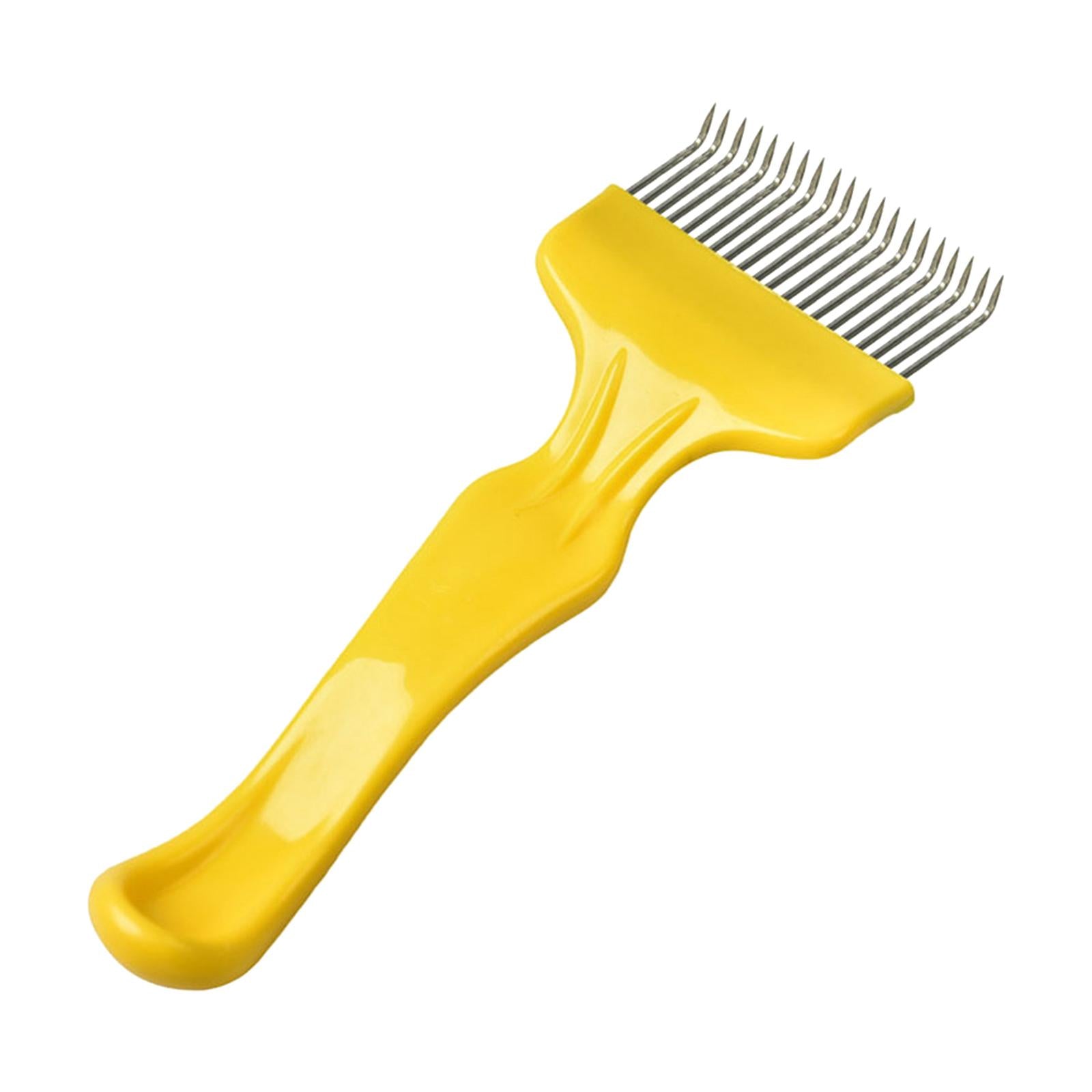 Stainless Steel Uncapping Fork Beehive Tool Beekeeping Accessories Yellow