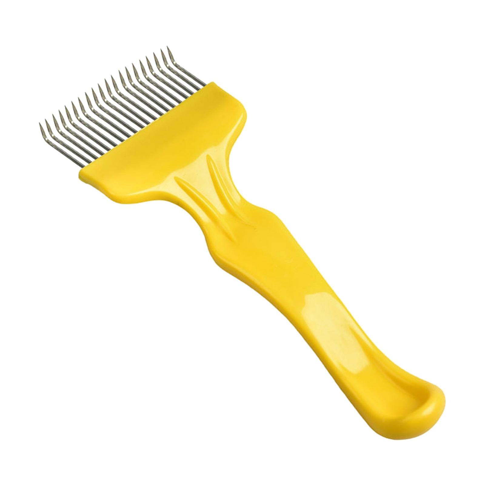 Stainless Steel Uncapping Fork Beehive Tool Beekeeping Accessories Yellow