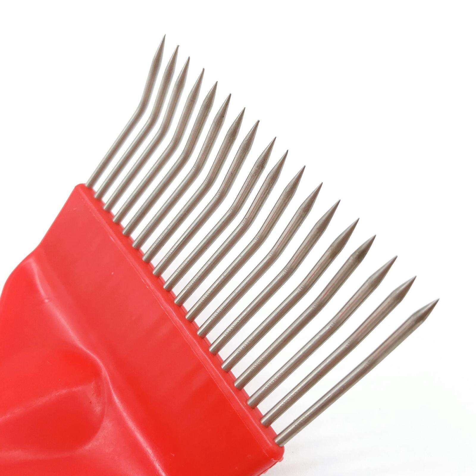 Stainless Steel Tines Comb Uncapping Fork 21 Pin Beekeeping Accessories Red