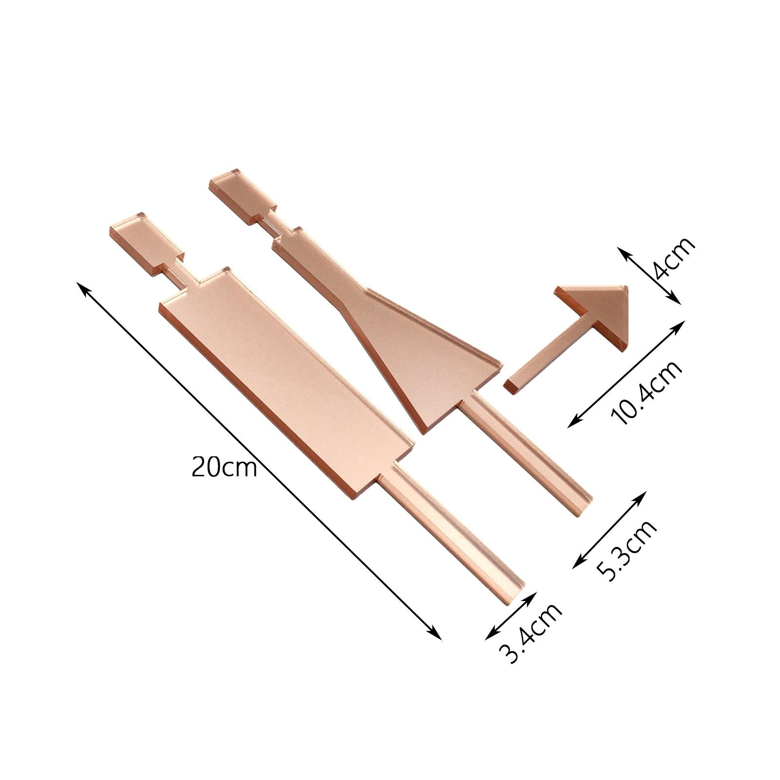 Bathroom Door Signage Decor Simple Restroom Signage for Commercial Bar Store Rose Gold