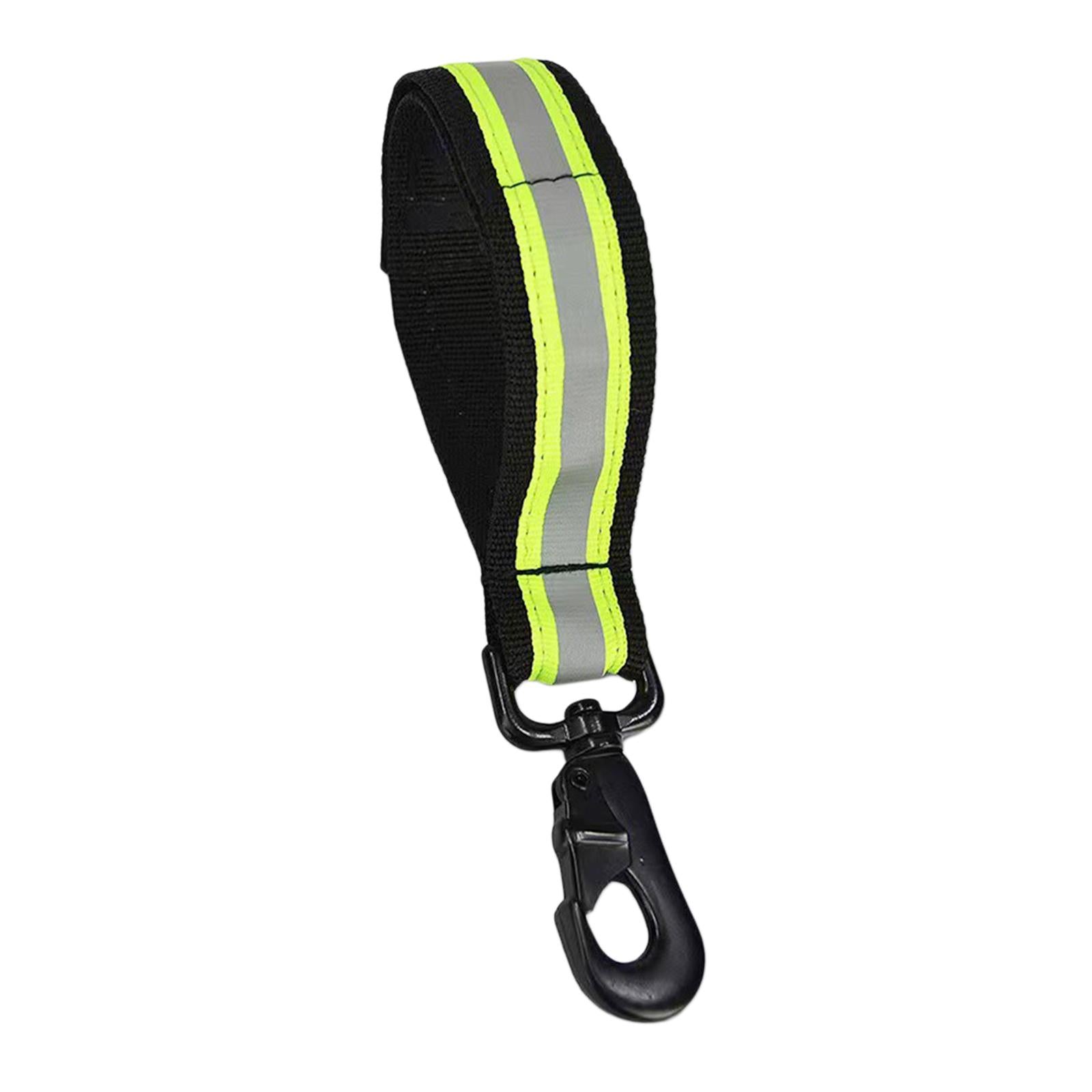 Firefighting Glove Strap Sturdy Reflective Nylon Webbing Gloves Safety Leash Green Adjustable