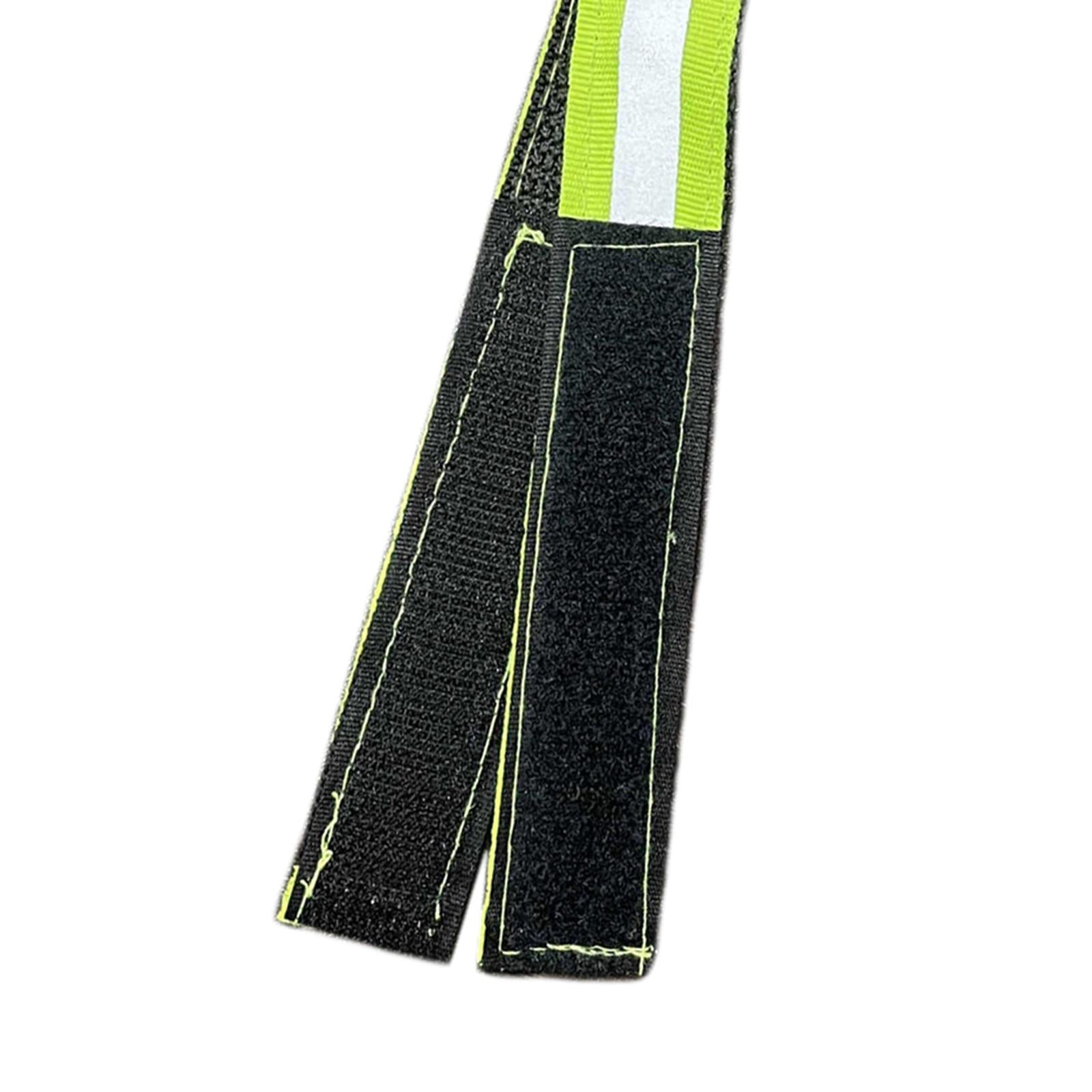 Firefighting Glove Strap Sturdy Reflective Nylon Webbing Gloves Safety Leash Green