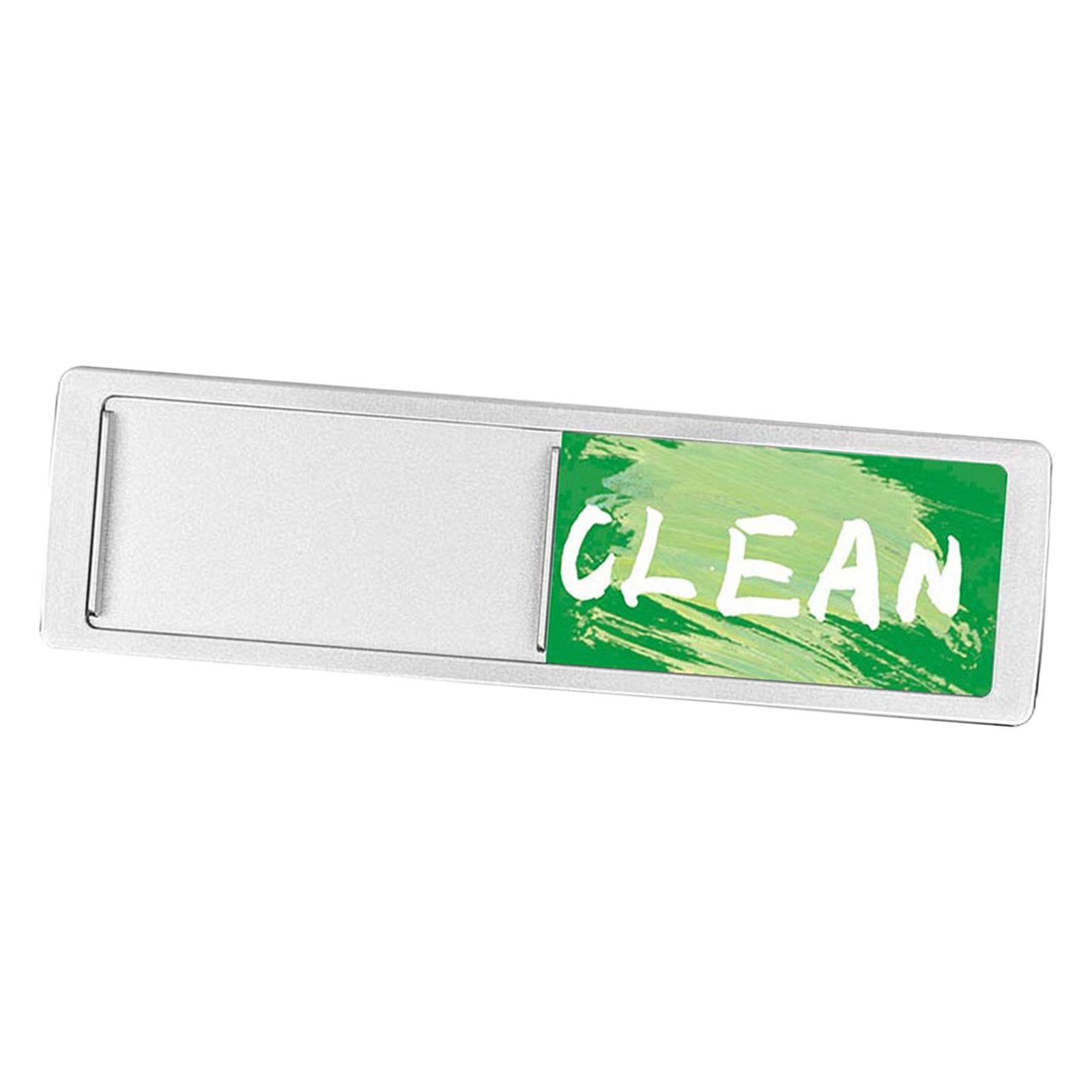 Dishwasher Clean Dirty Sign Stylish for Washing Machine Apartment Dishwasher Argent