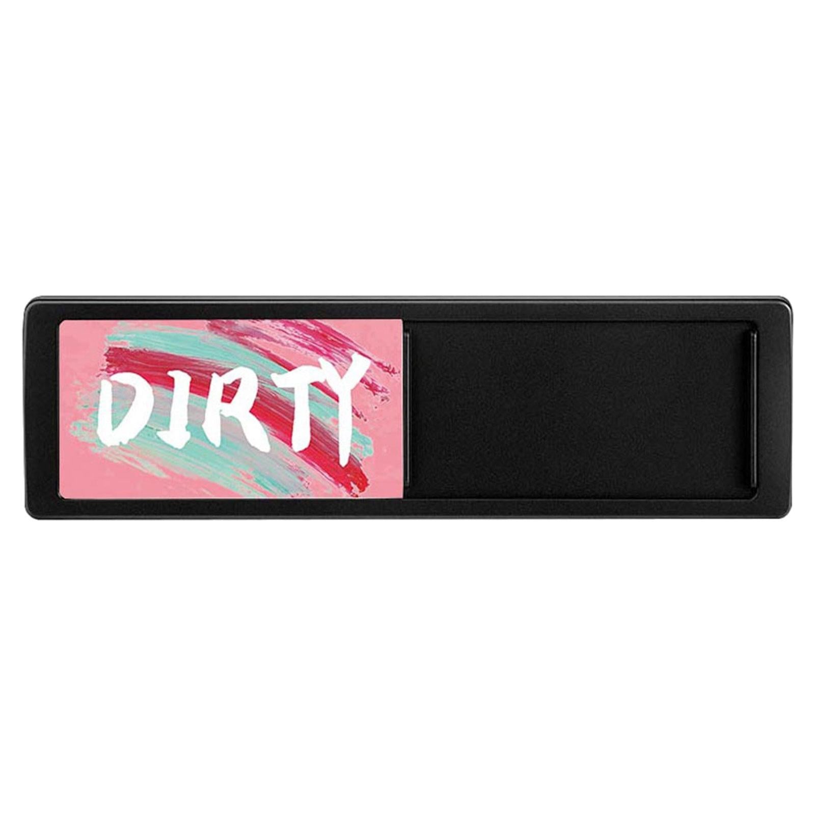 Dishwasher Clean Dirty Sign Stylish for Washing Machine Apartment Dishwasher Black