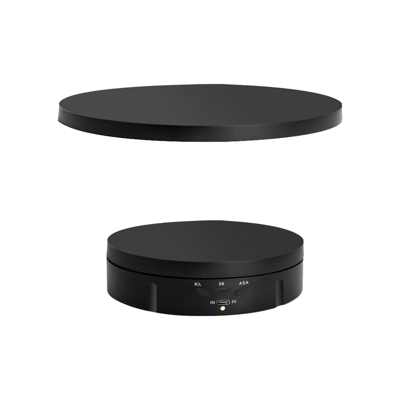 360 Degree Motorized Turntable Display Stand for Model Product Display Black