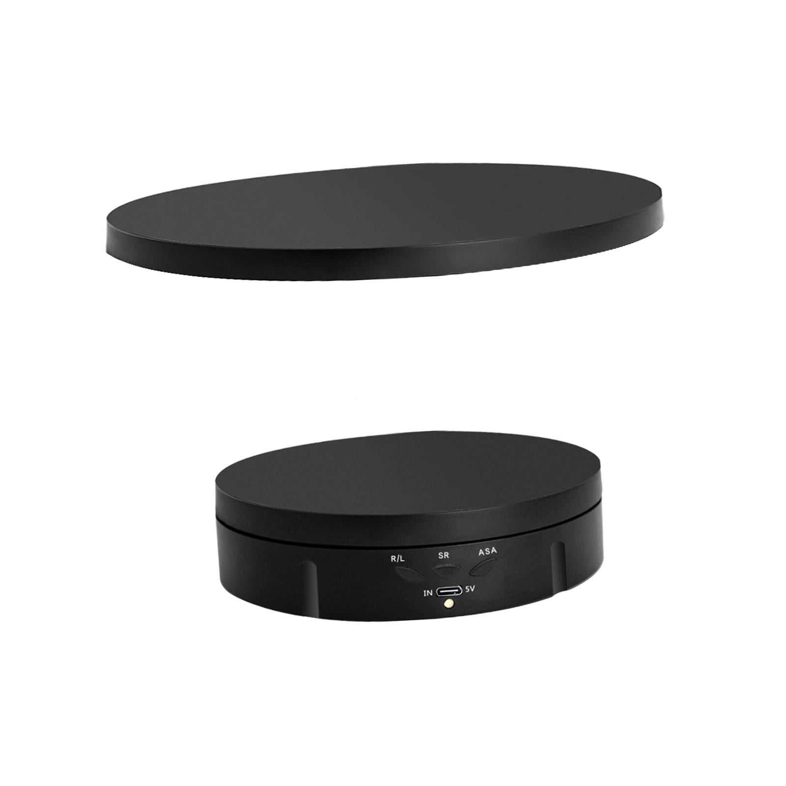 360 Degree Motorized Turntable Display Stand for Model Product Display Black