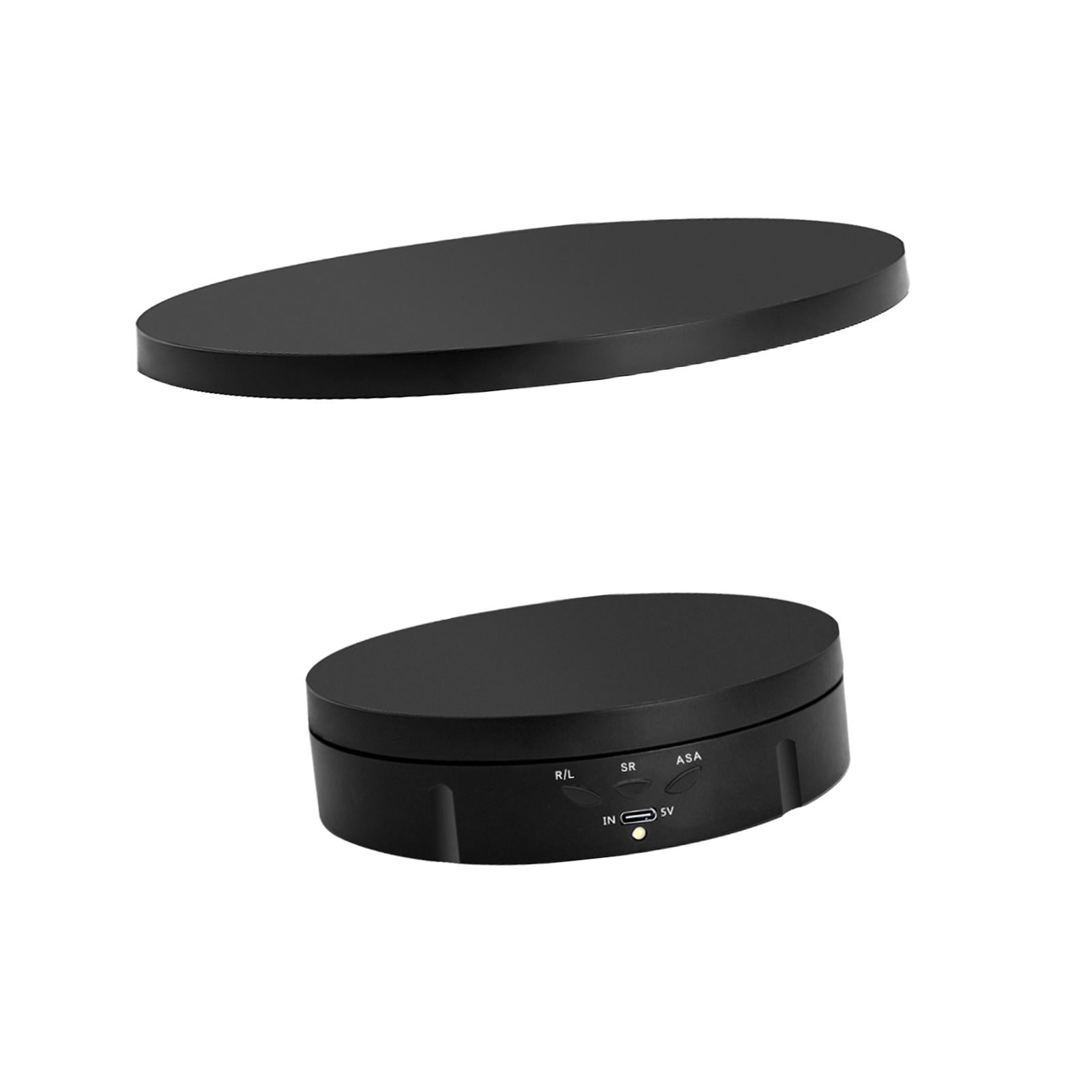 360 Degree Motorized Turntable Display Stand for Model Product Display Black