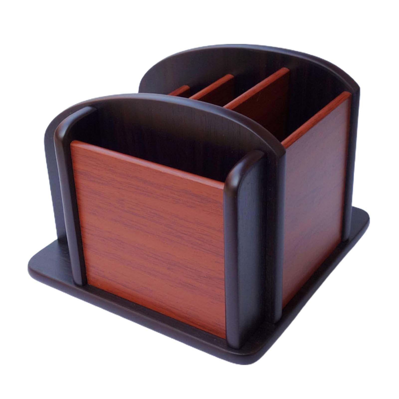 Wooden Office Supplies Living Room Apartment Desk Tidy Candy Table Organizer