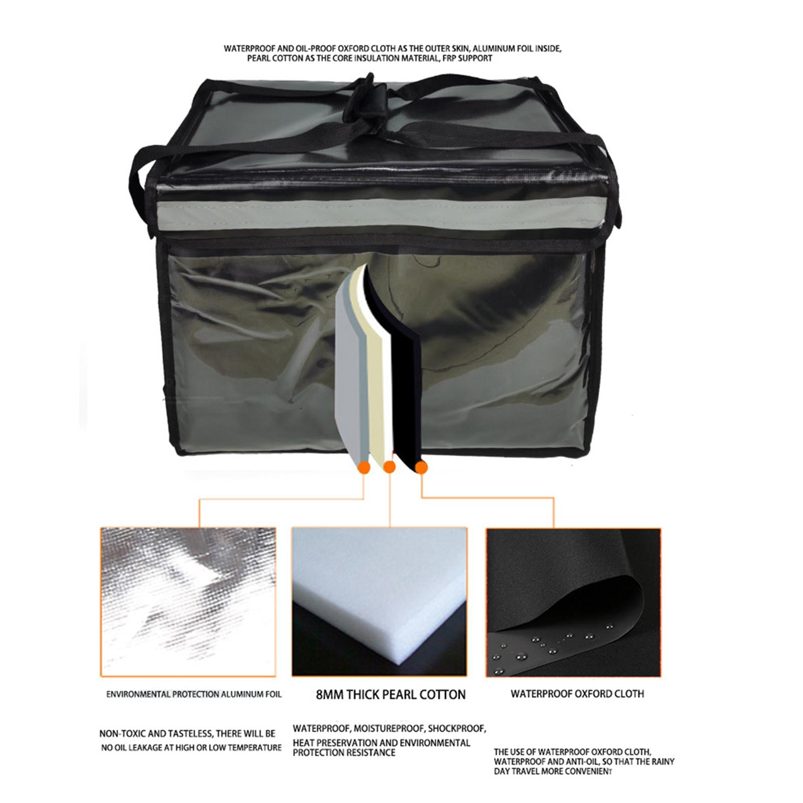 Insulated Bag Insulated Reusable Grocery Bags for Shopping Picnic Restaurant 32L With Partition