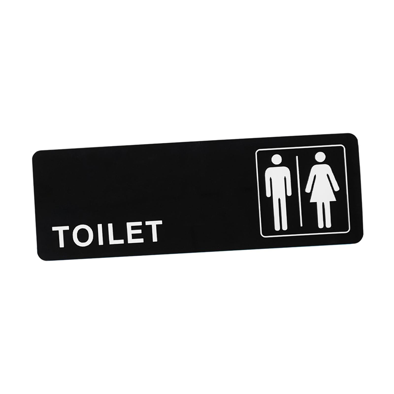 Toilet Sign Acrylic Men Women Signboard for Office Shopping Mall Coffee Shop