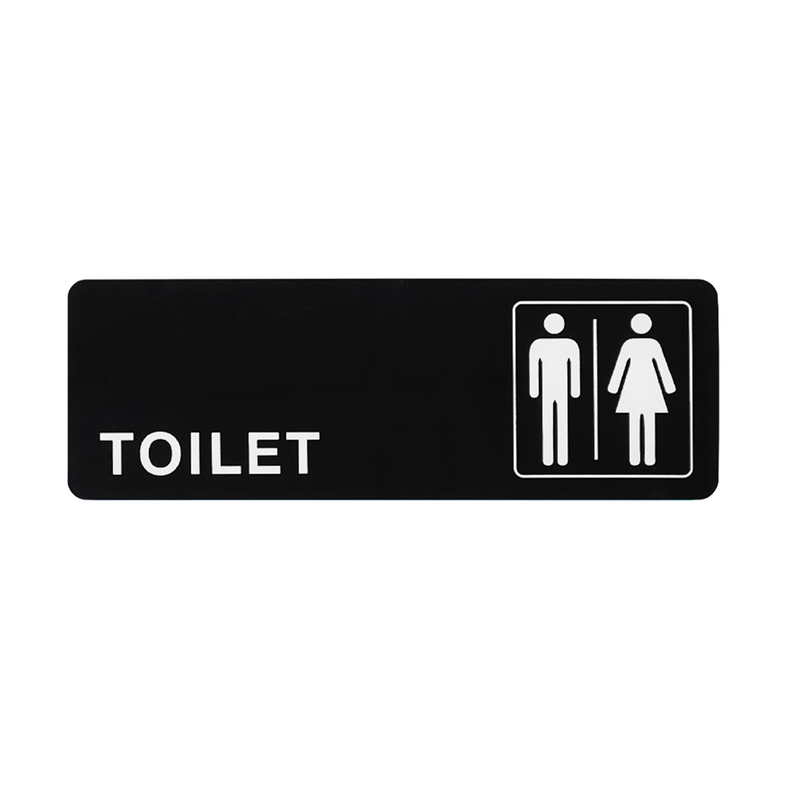 Toilet Sign Acrylic Men Women Signboard for Office Shopping Mall Coffee Shop