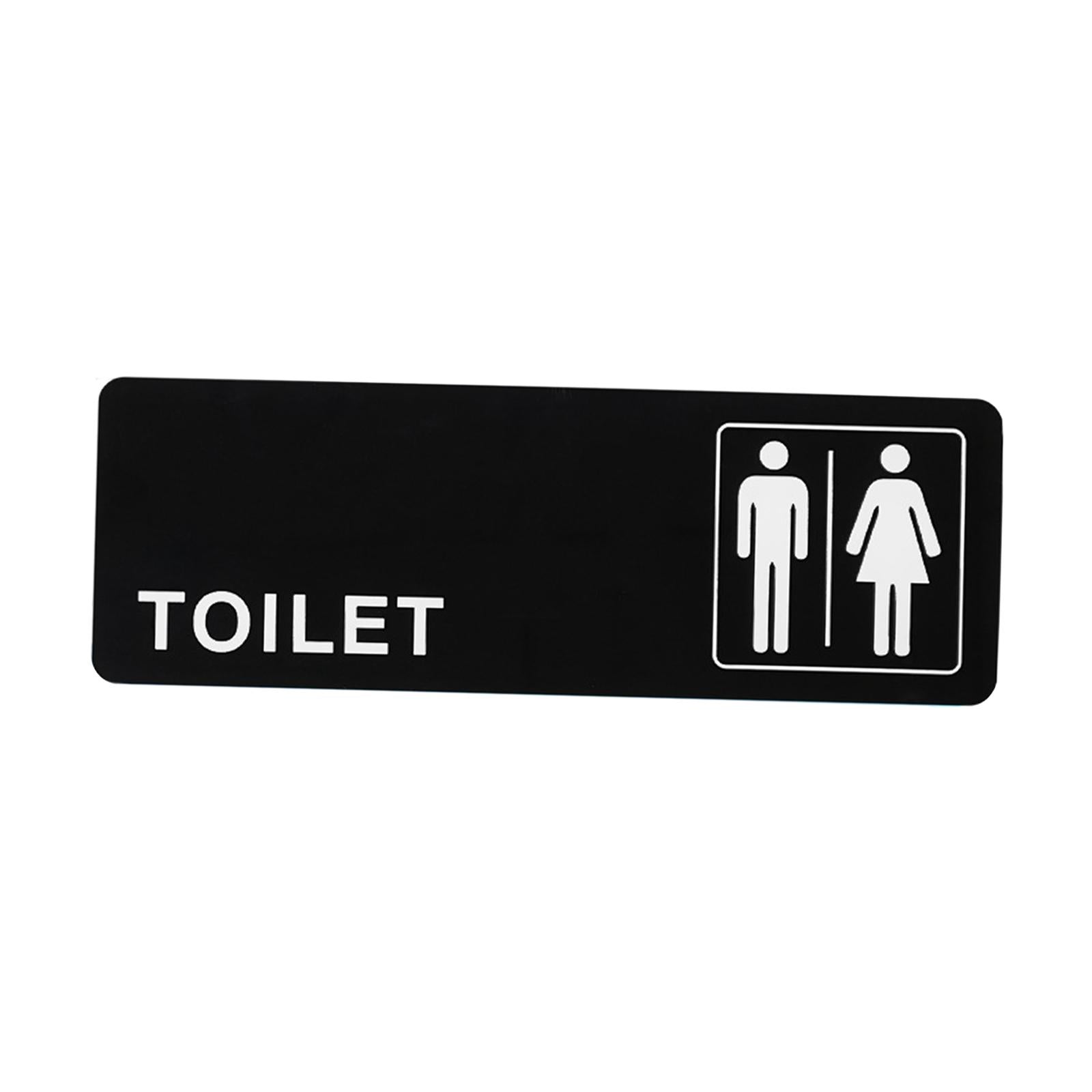 Toilet Sign Acrylic Men Women Signboard for Office Shopping Mall Coffee Shop