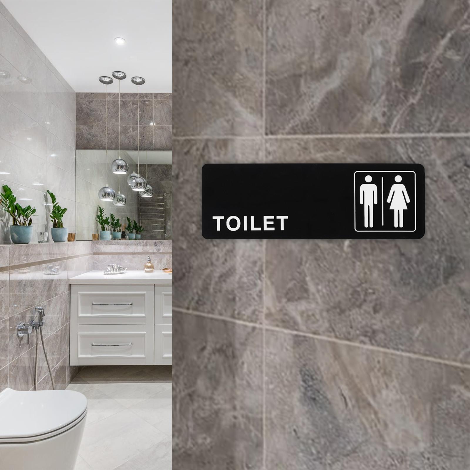 Toilet Sign Acrylic Men Women Signboard for Office Shopping Mall Coffee Shop