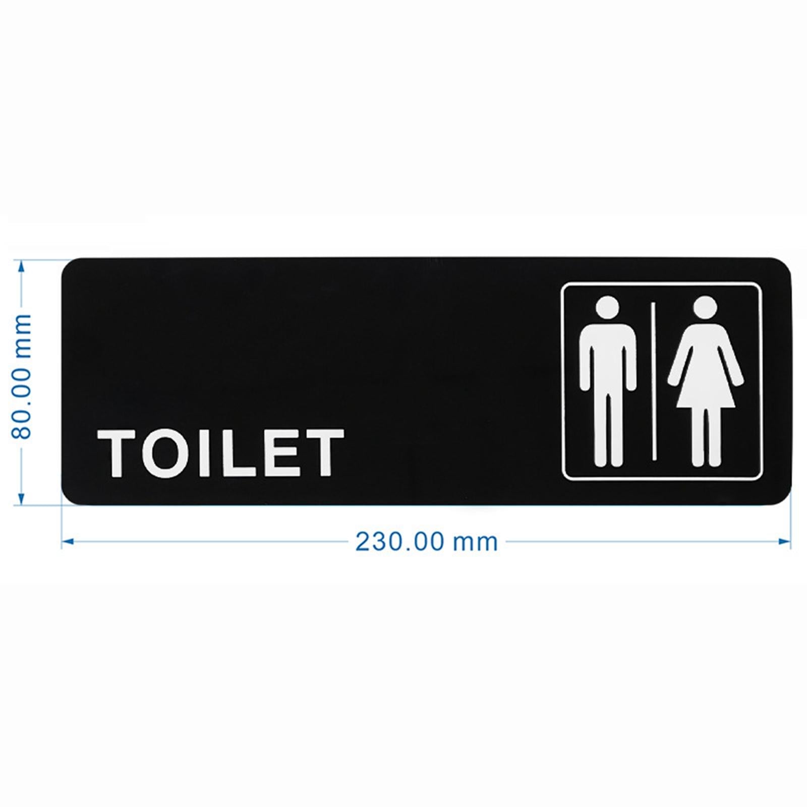 Toilet Sign Acrylic Men Women Signboard for Office Shopping Mall Coffee Shop