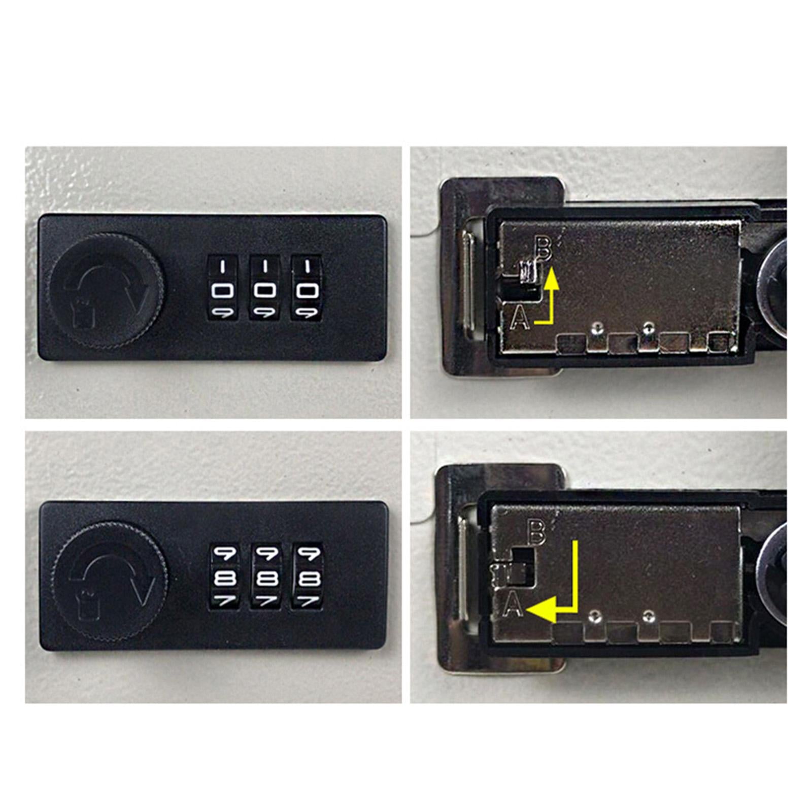 Key Lock Box Key Cabinet with Combination Lock for Valet Services Black 28 hook