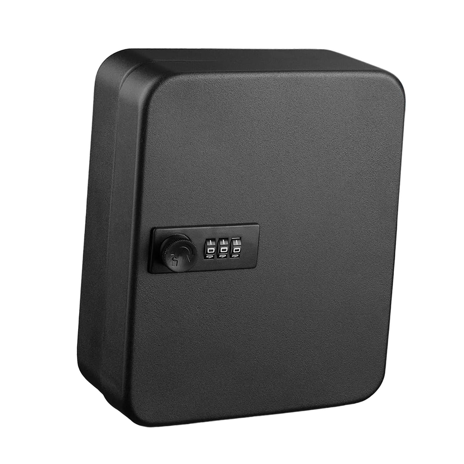 Key Lock Box Key Cabinet with Combination Lock for Valet Services Black 28 hook