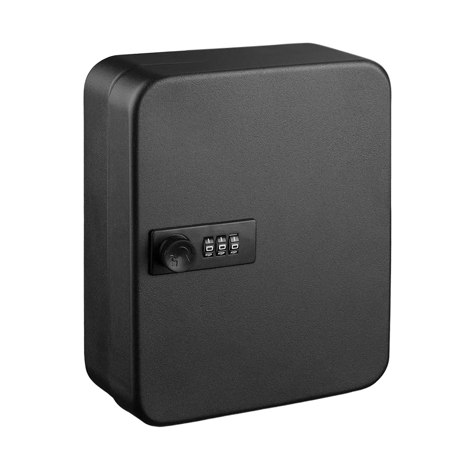 Key Lock Box Key Cabinet with Combination Lock for Valet Services Black 36 hook