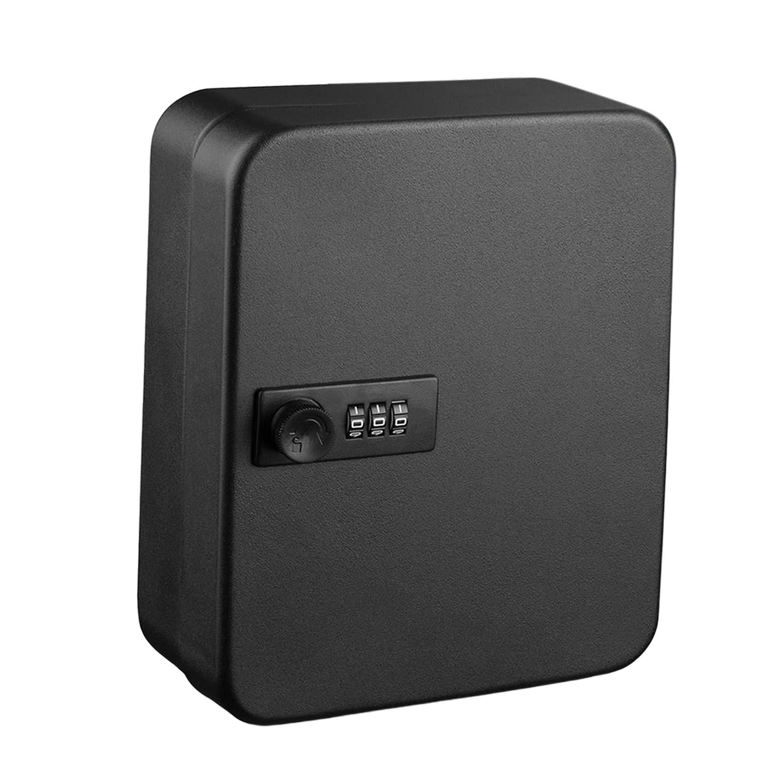 Key Lock Box Key Cabinet with Combination Lock for Valet Services Black 36 hook