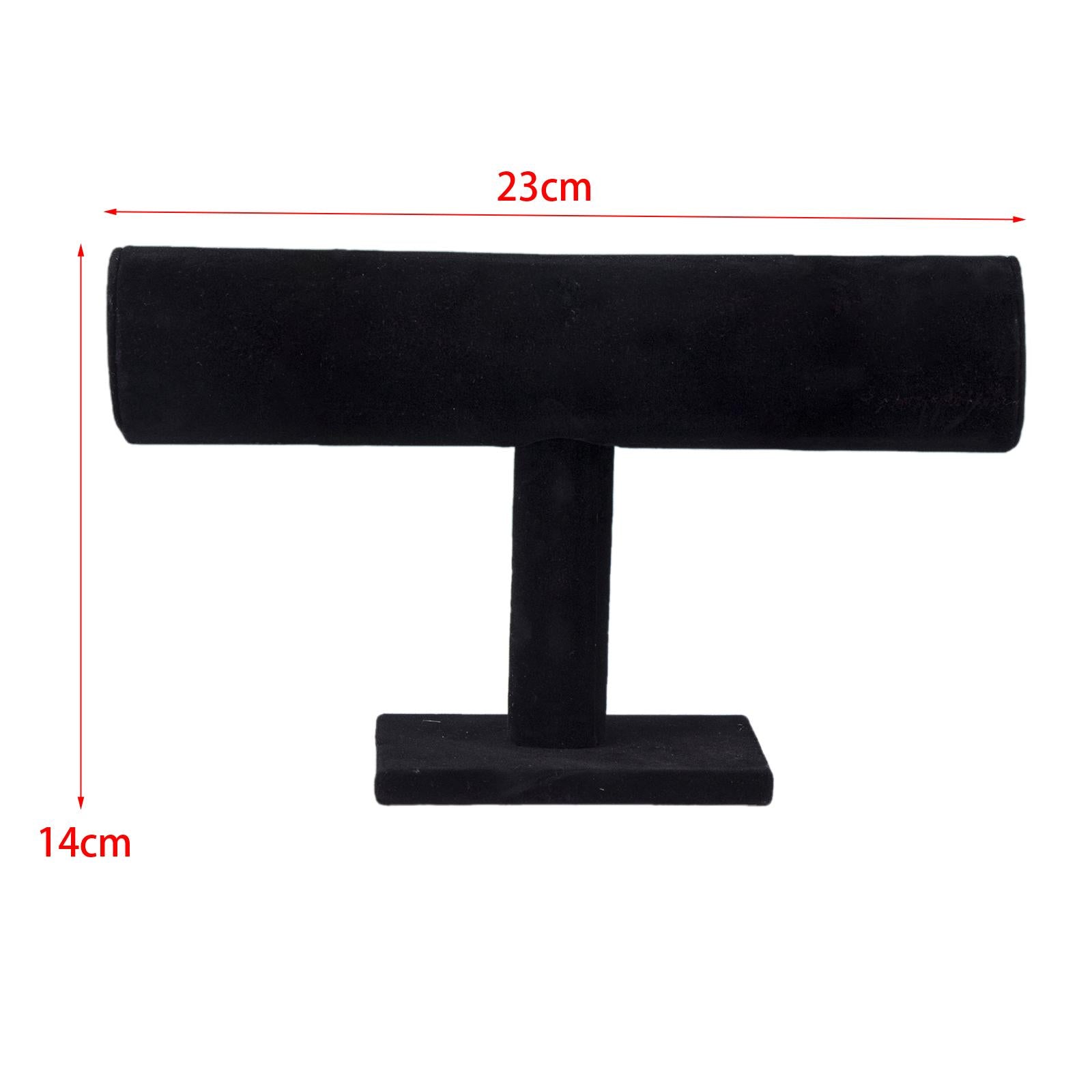 Jewelry Display Stand Wristwatch Holder for Bracelets Necklace Earring Black